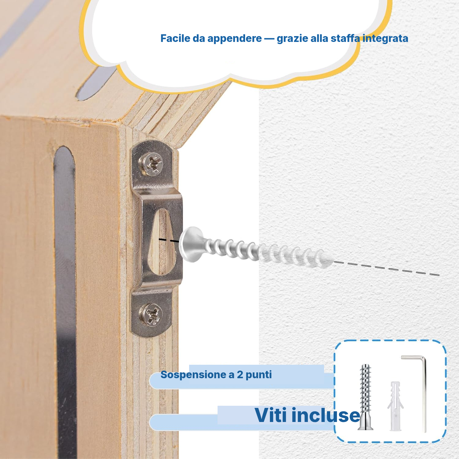 Mensola magnetica per Toniebox/Tonies – ottagono bianco, 35 cm — 5
