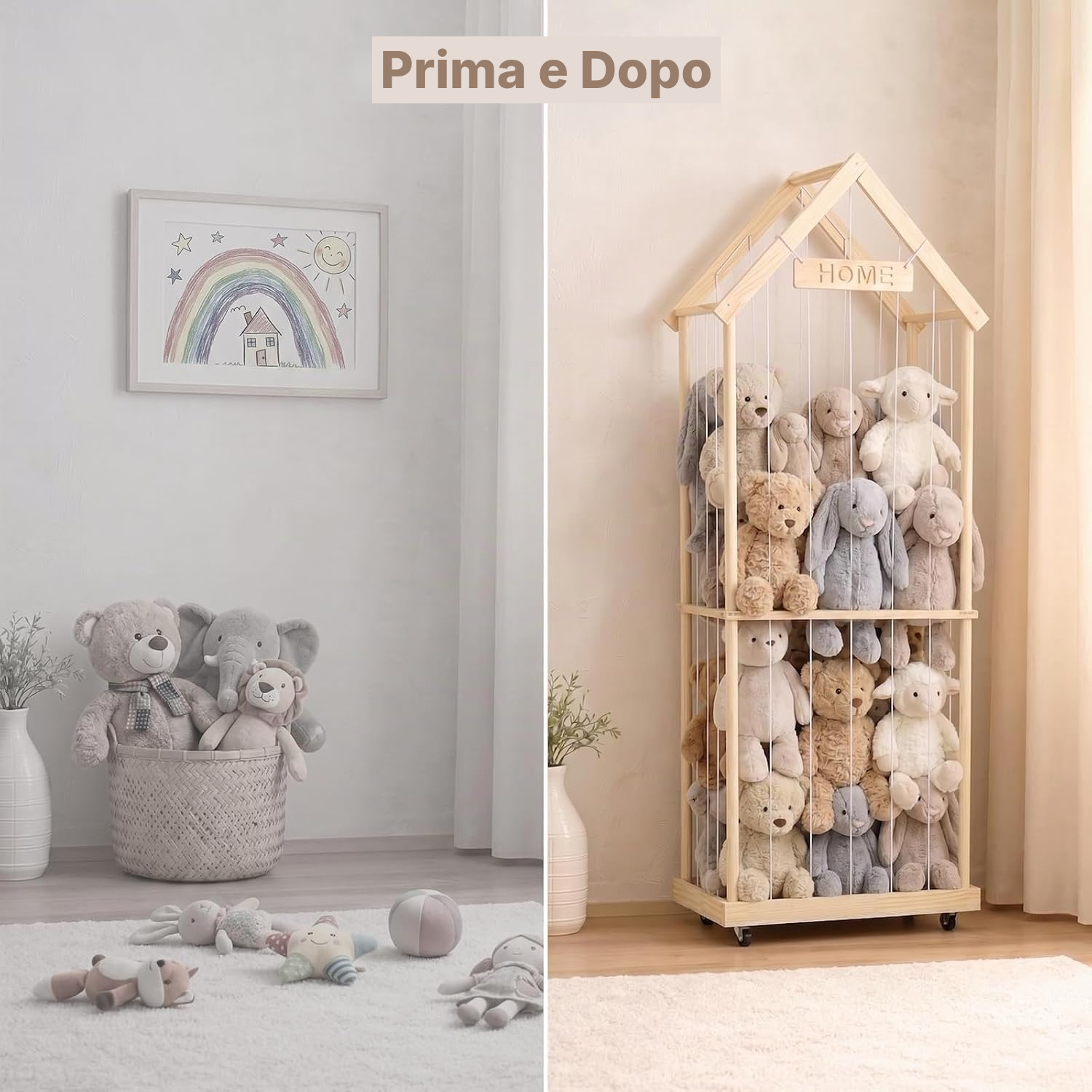 Porta peluche a 2 livelli, 164 cm — 6