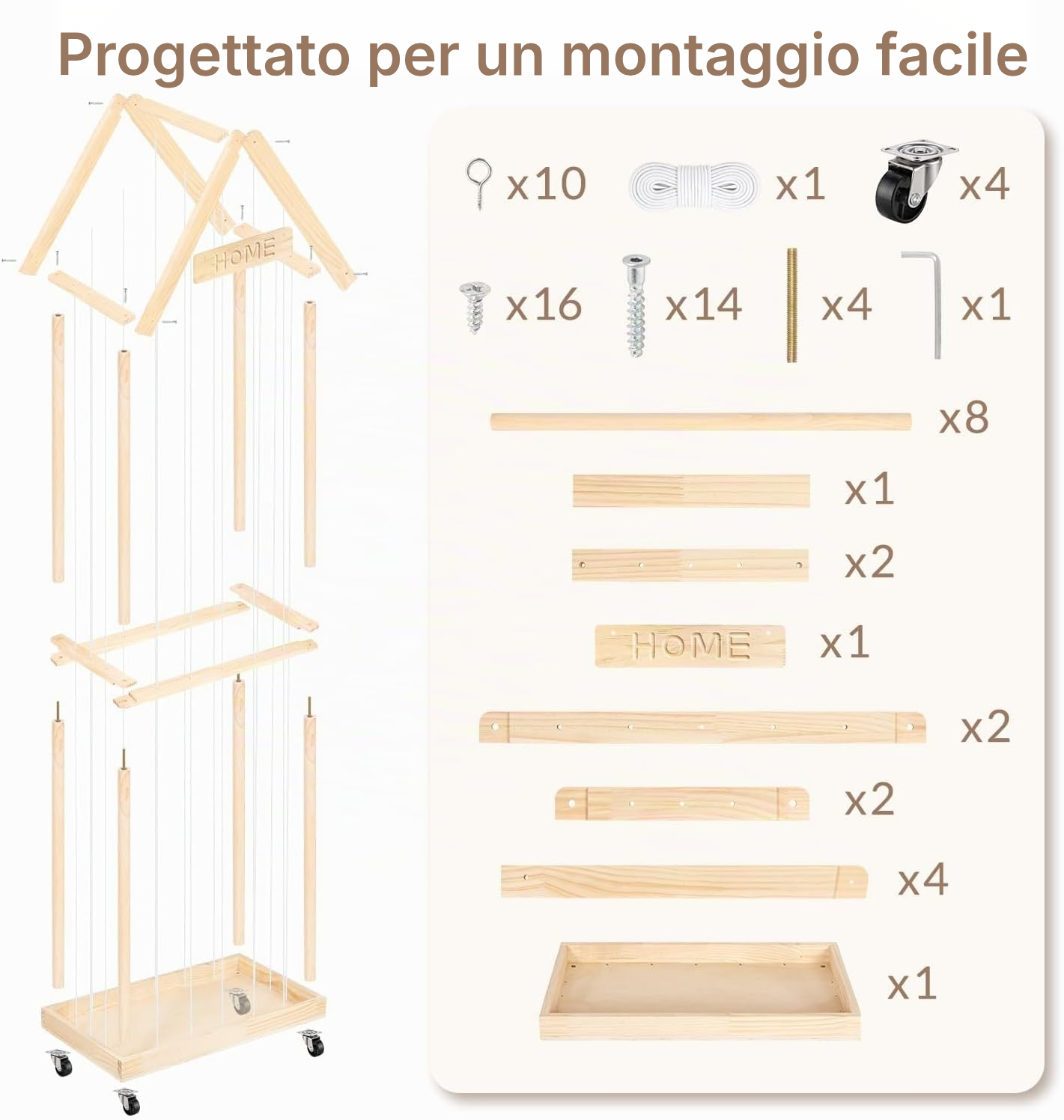 Porta peluche a 2 livelli, 164 cm — 7