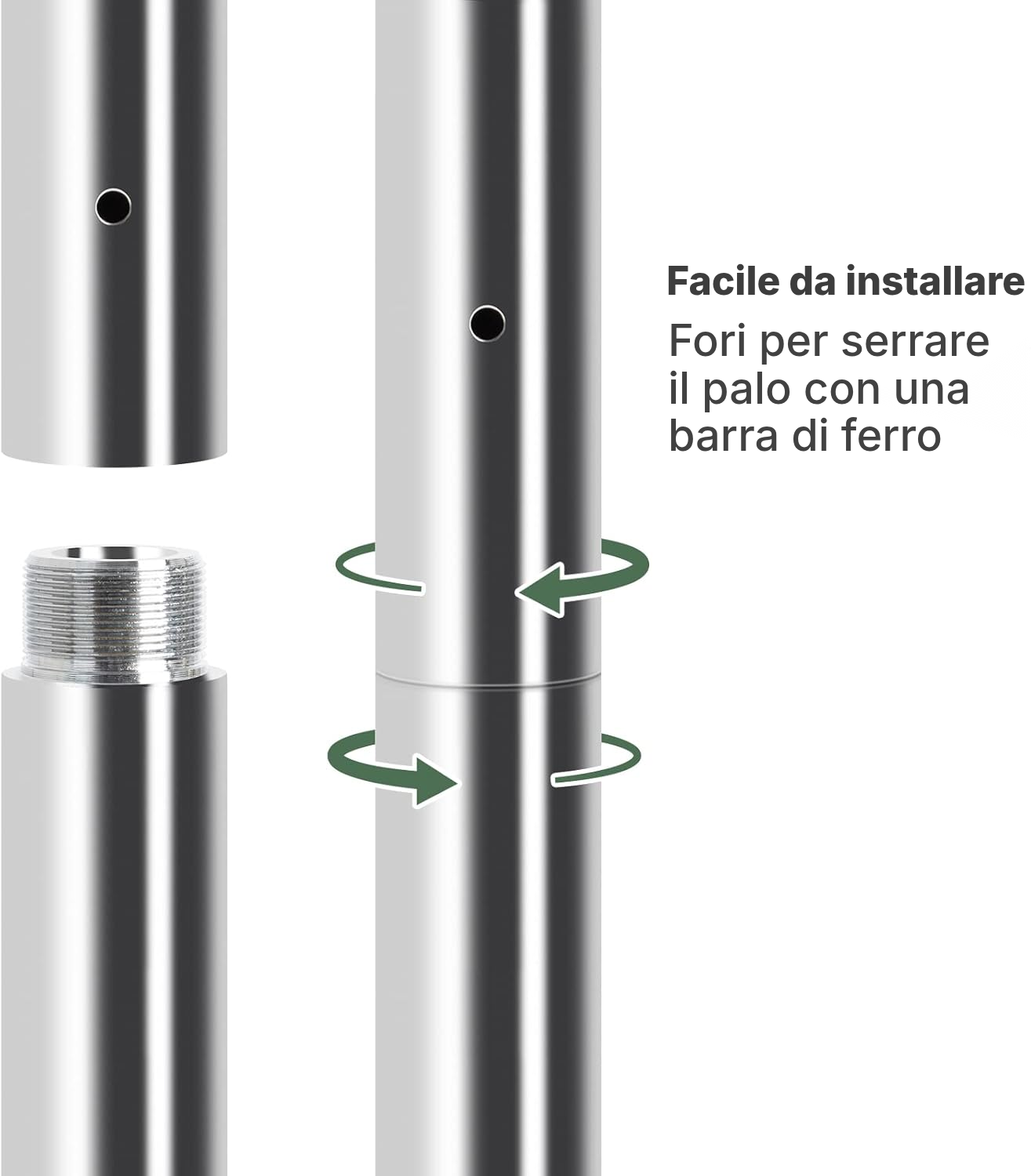 Rallunga per palo pole dance 250 mm — 5