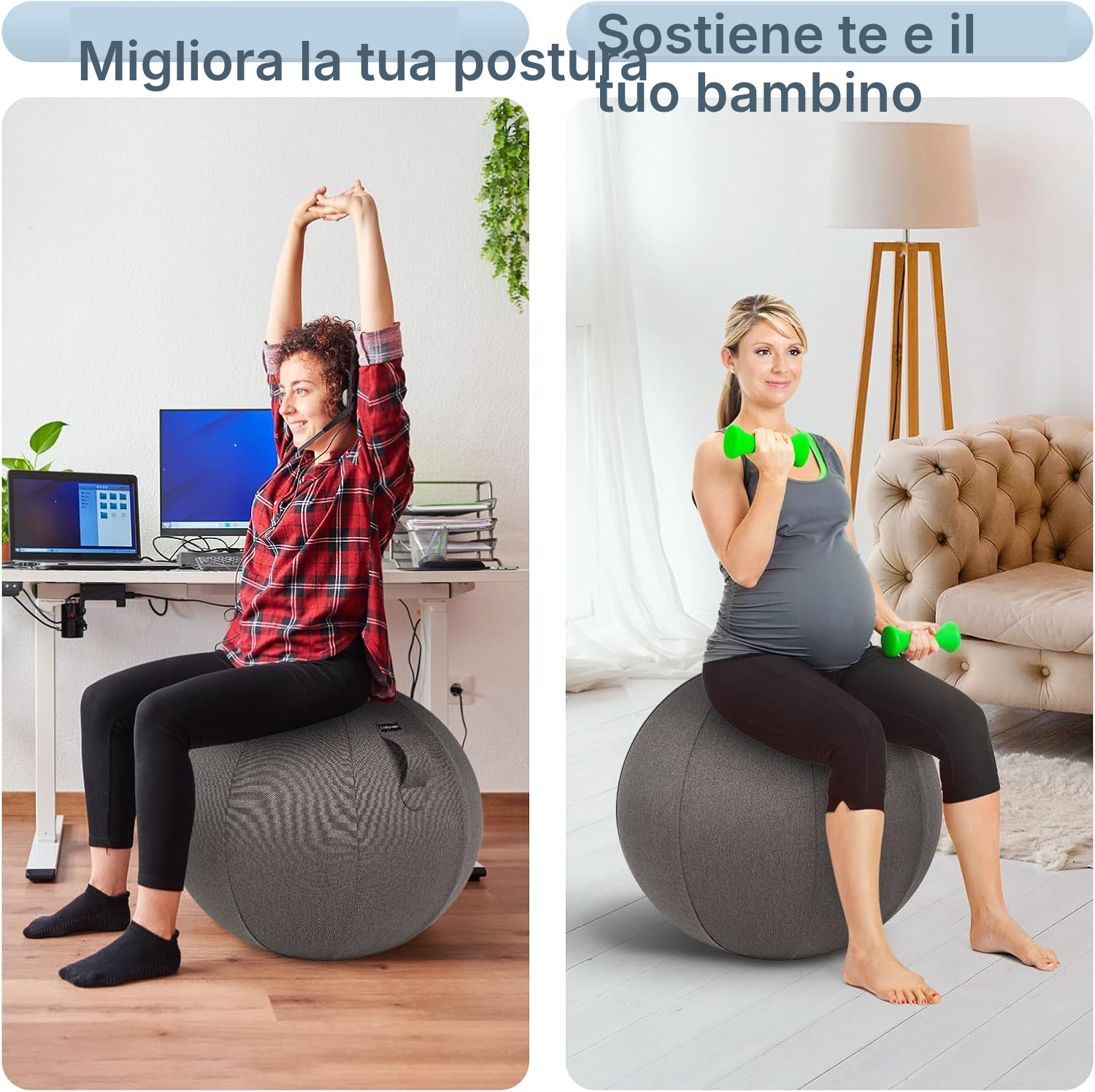 Sedia ergonomica: pallone da scrivania — 7