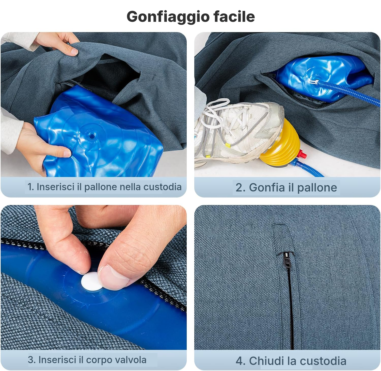 Alternativa: sedia da ufficio ergonomica e palla yoga — 2