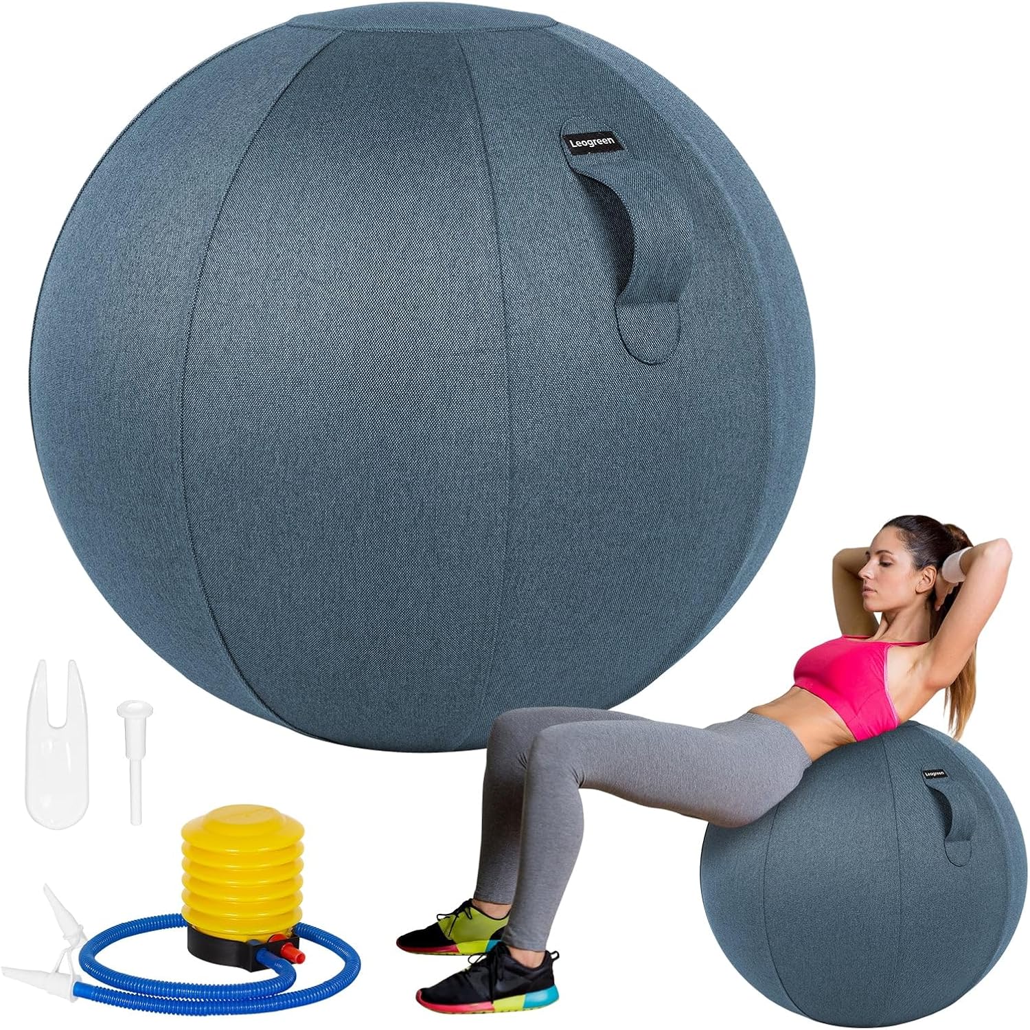 Alternativa: sedia da ufficio ergonomica e palla yoga — 1