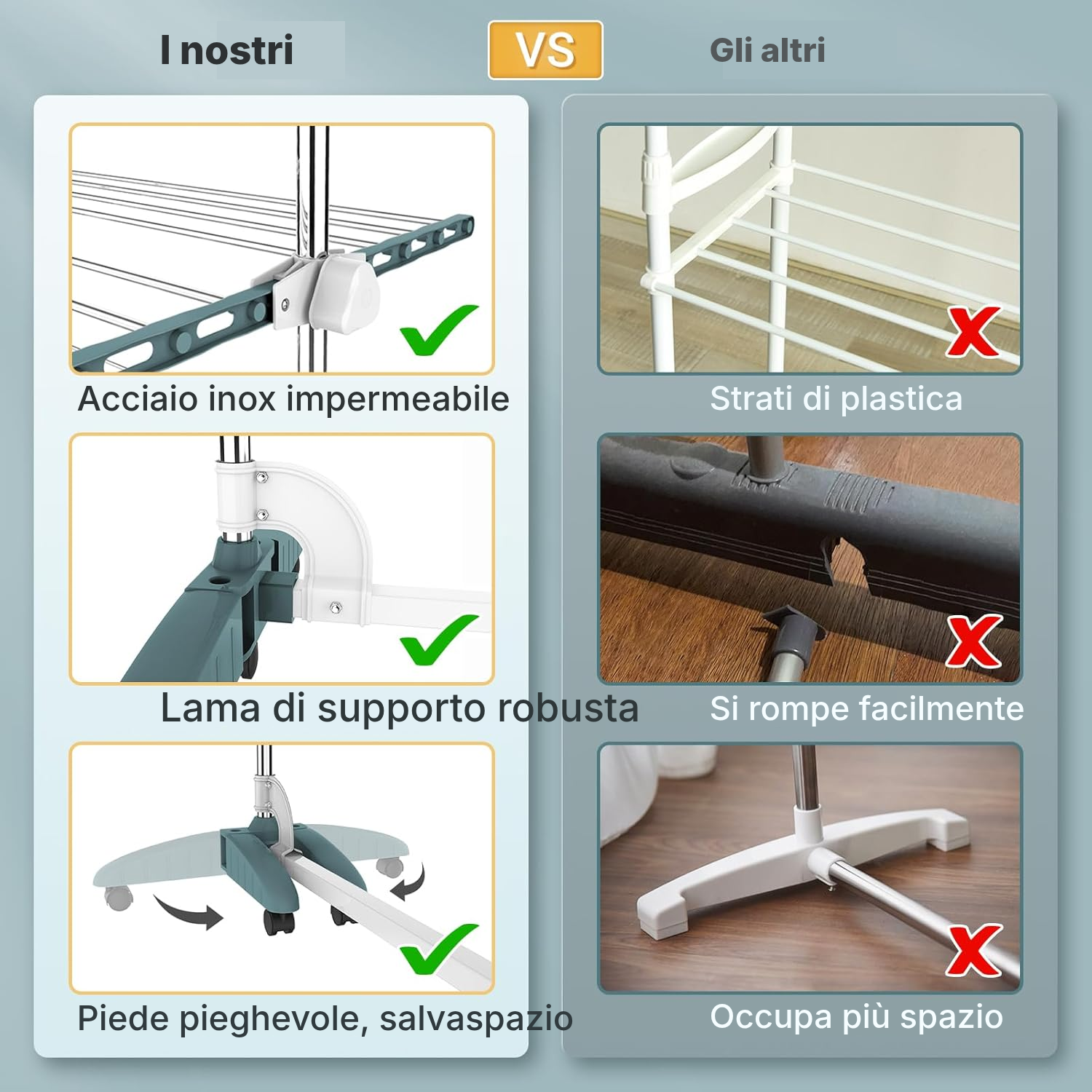 Stendino verticale 4 livelli — 3