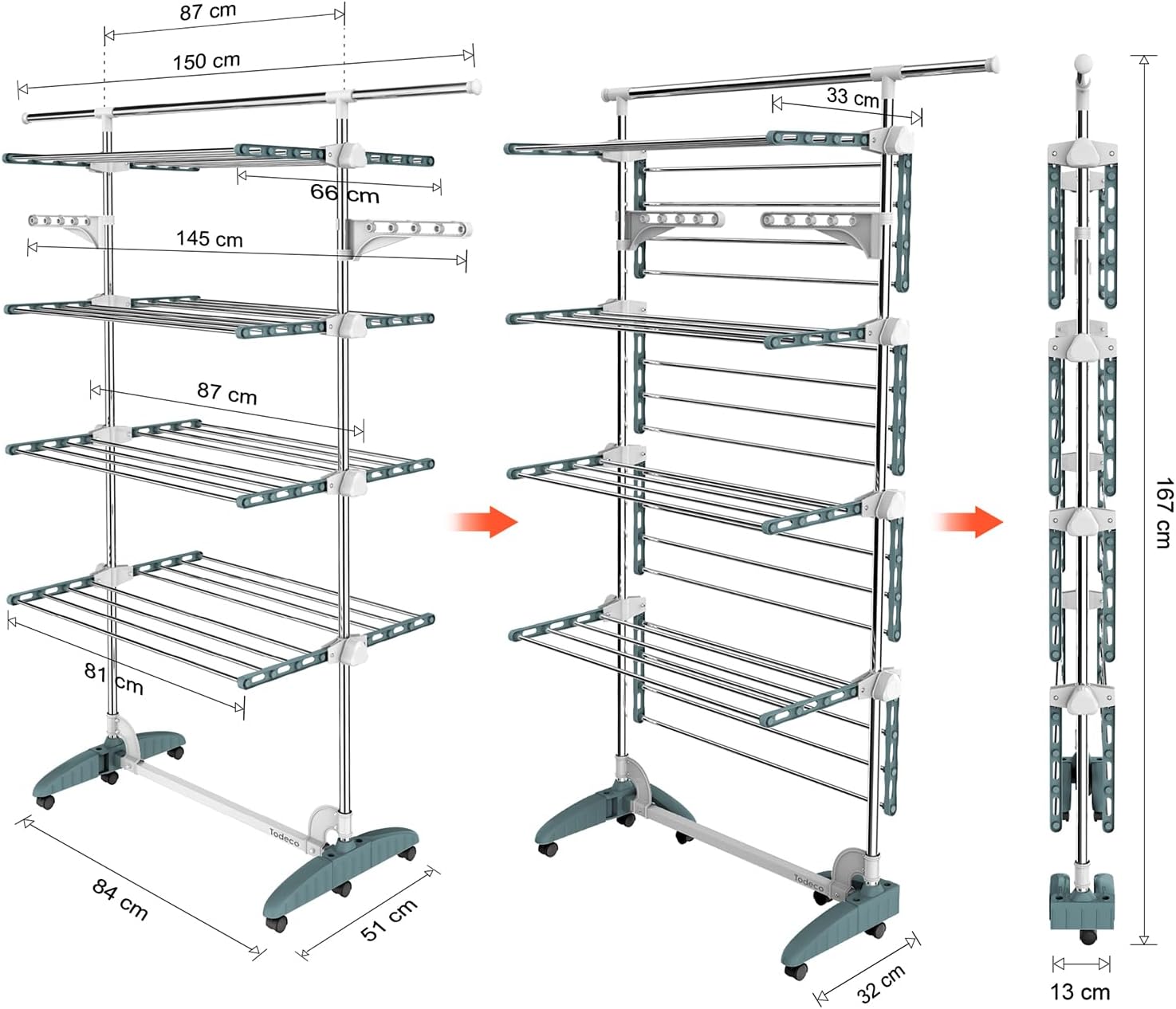 Stendino verticale 4 livelli — 7