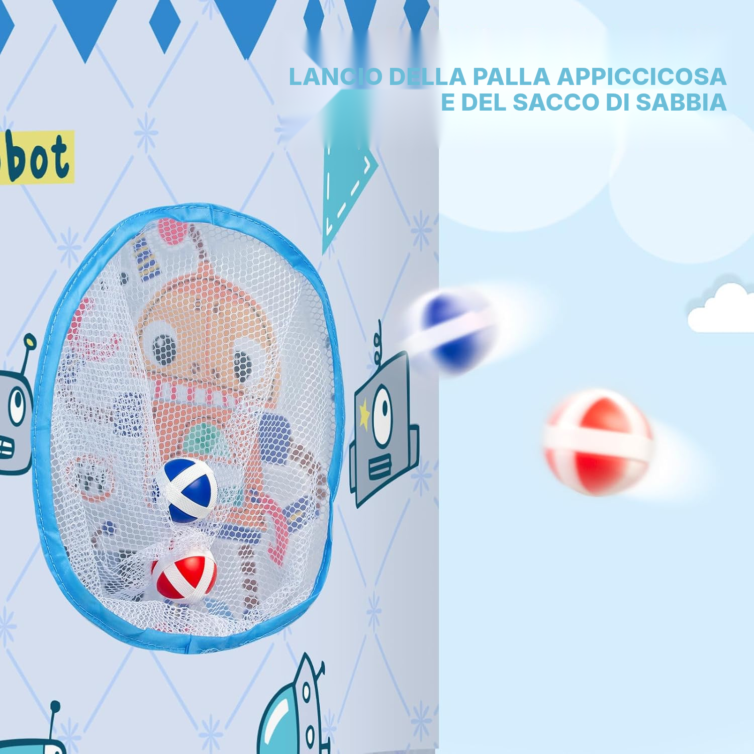 Casetta per bimbi blu — 4 giochi integrati — 4