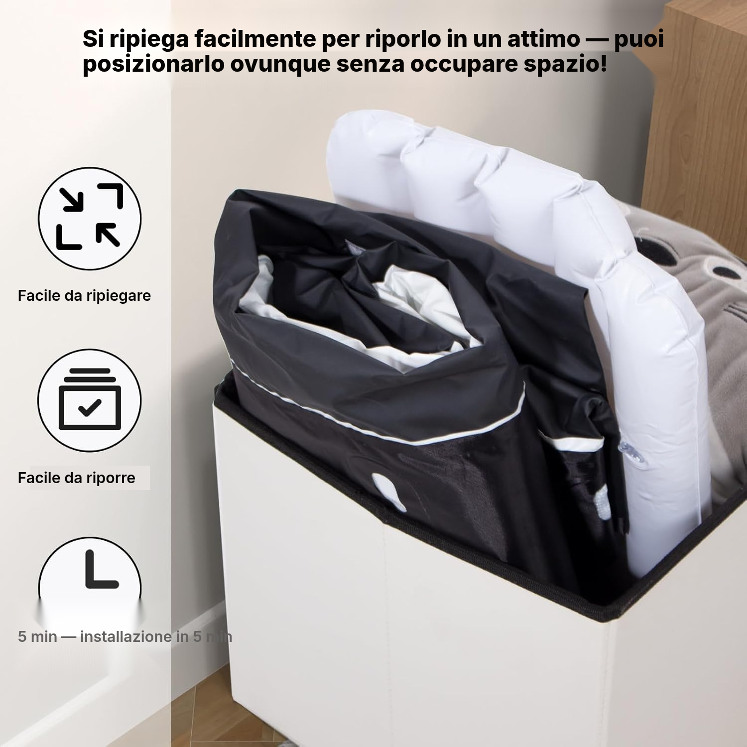 Vasca bagno pieghevole 140 cm: bagno a casa — 5