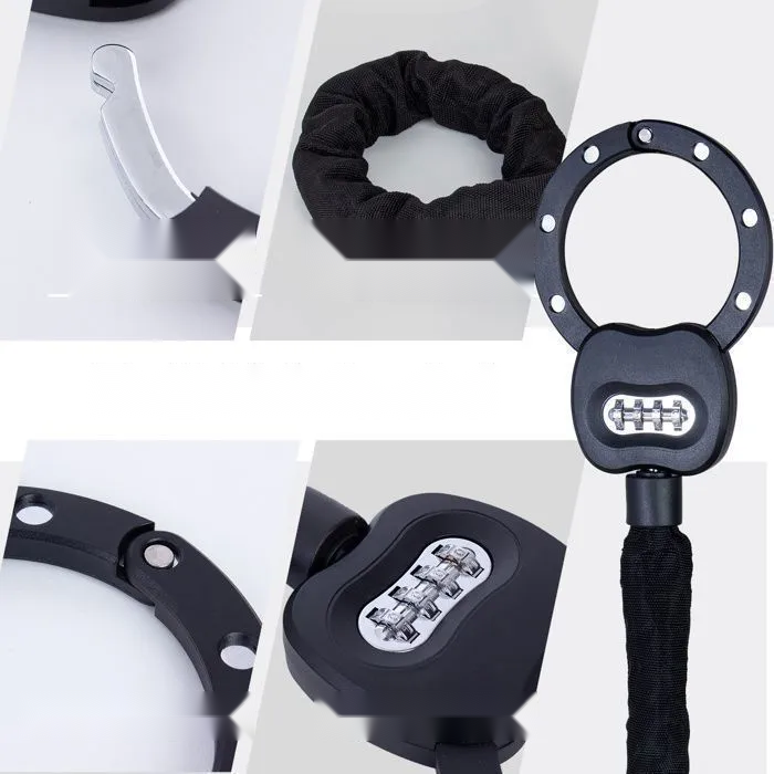 Candado articulado para patinete – cadena 89 cm — 3