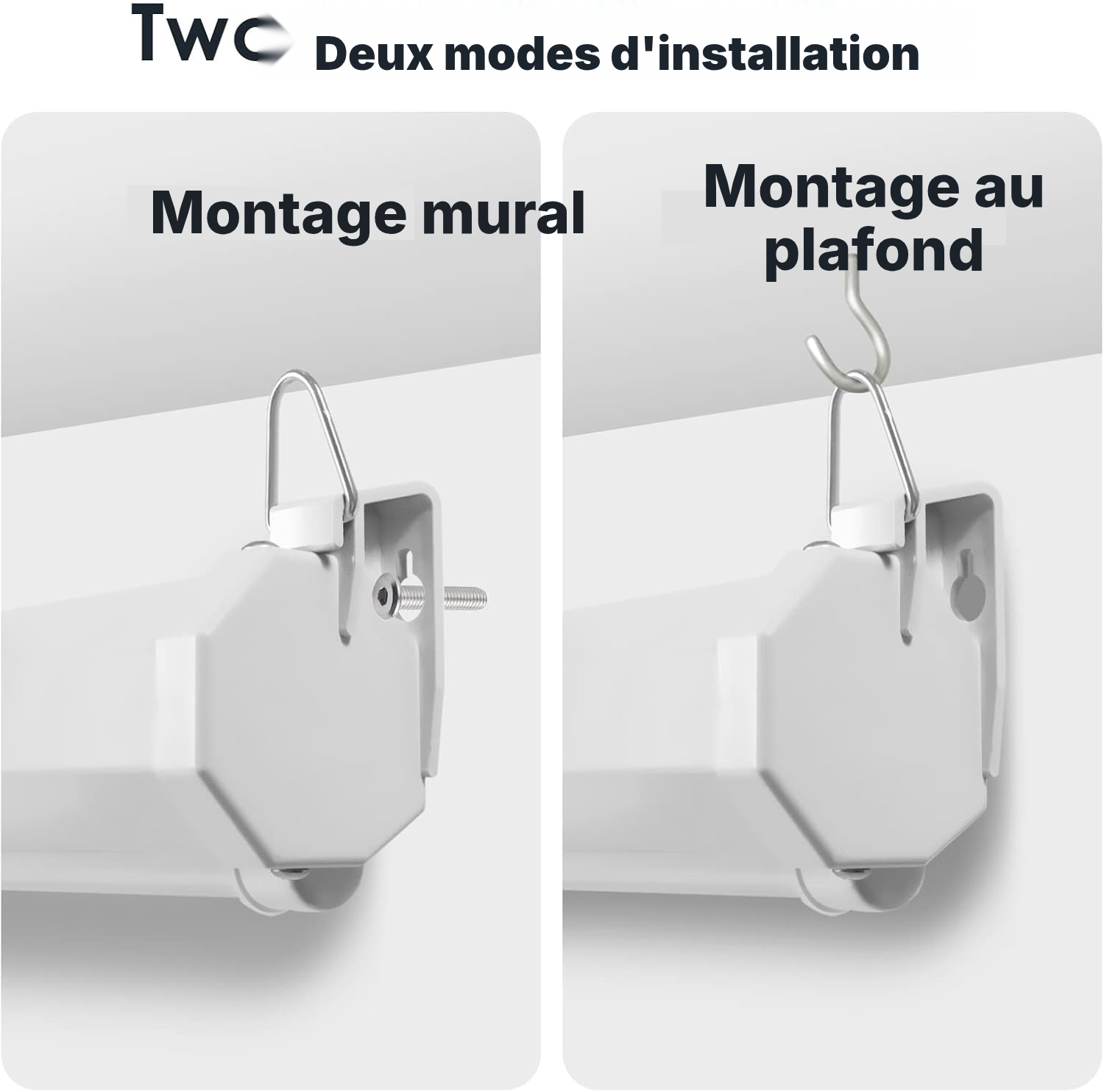 Écran pour vidéoprojecteur enroulable – image cadrée — 3