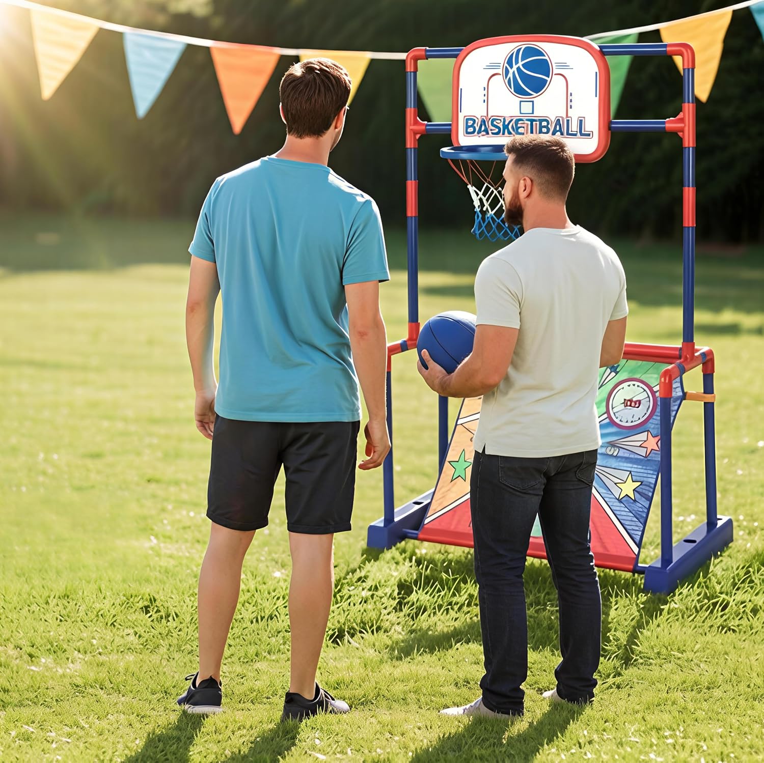 Basketbalring 4-in-1 met scorebord — 6