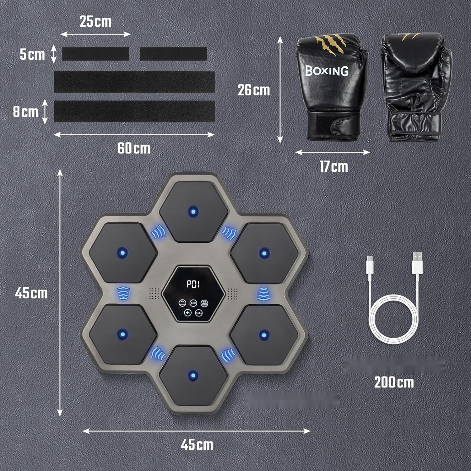 Boksmachine Hexa 45 cm – reflexen — 5