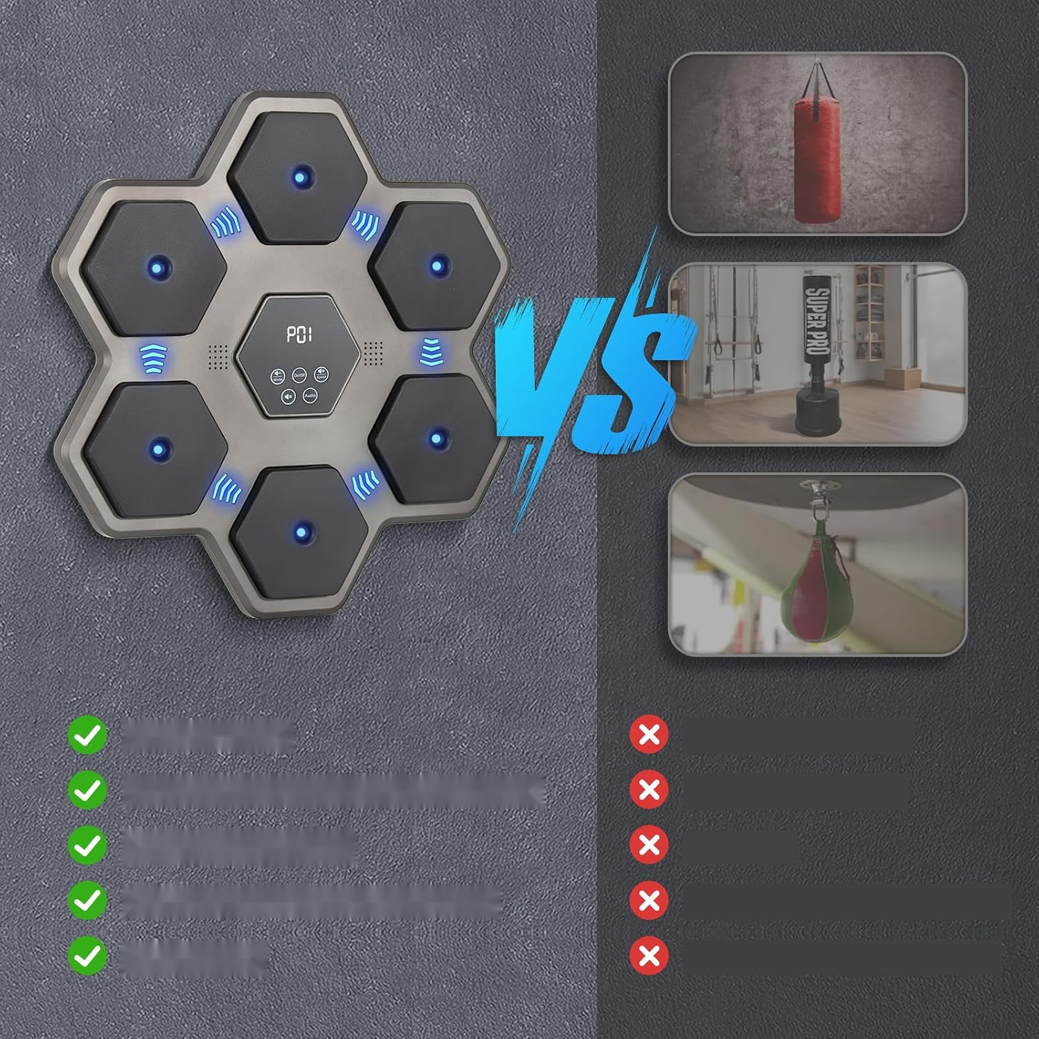 Boksmachine Hexa 45 cm – reflexen — 6