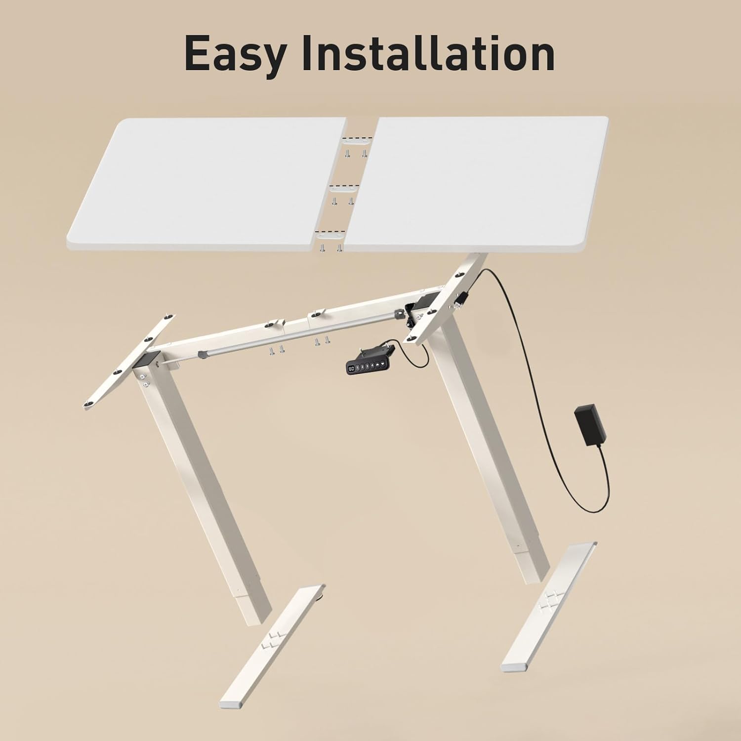 Bureau sta zit gaming wit 70-115 cm — 6