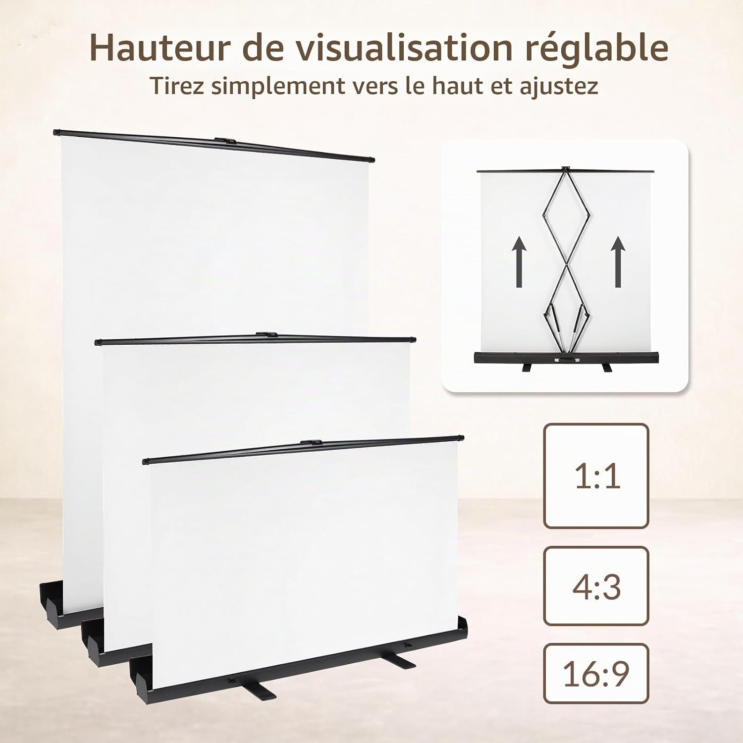 Projectiescherm voor beamer – mobiel — 3