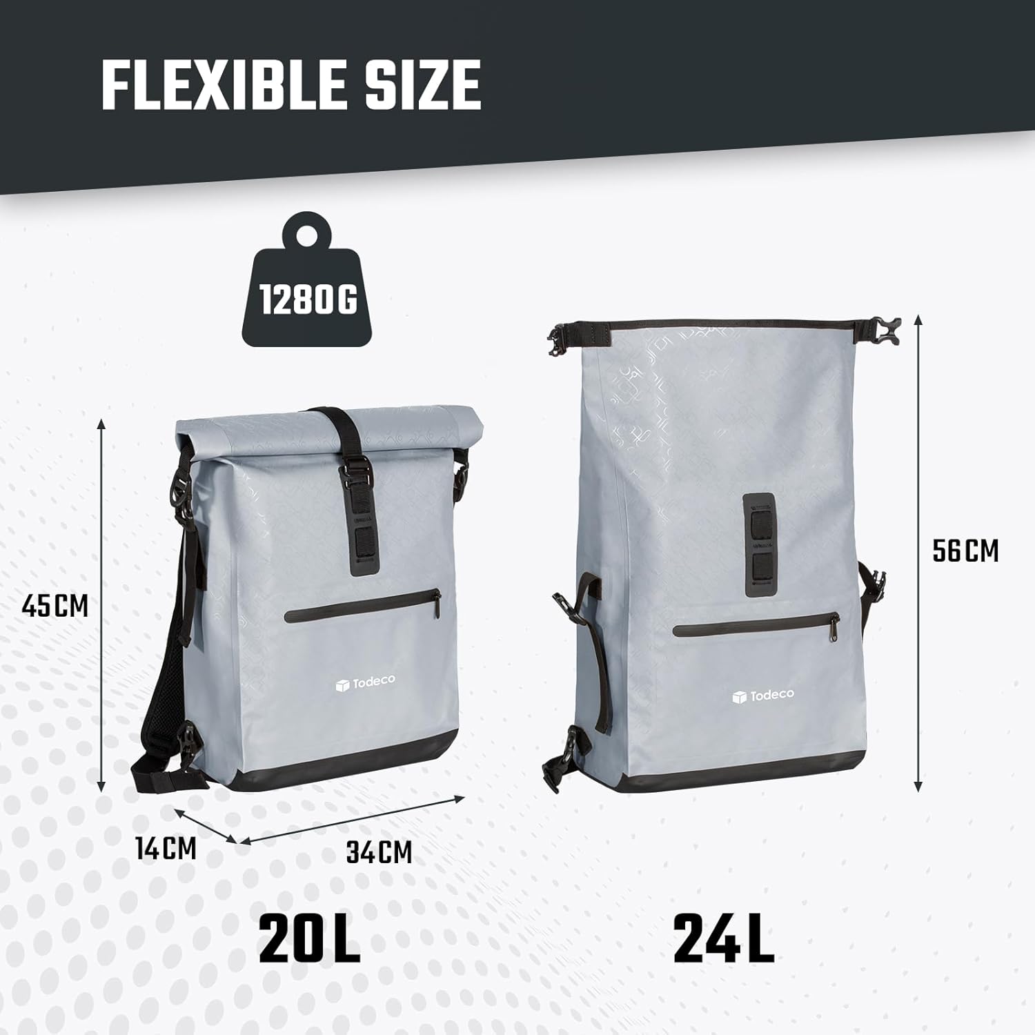 3-in-1 fietstas zwart – fietsen en wandelen — 5