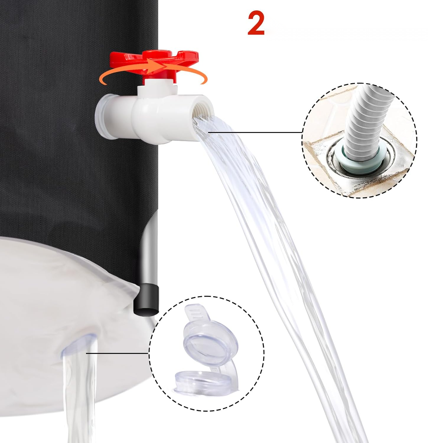 Inklapbaar bad voor volwassenen – compact 117 cm — 4
