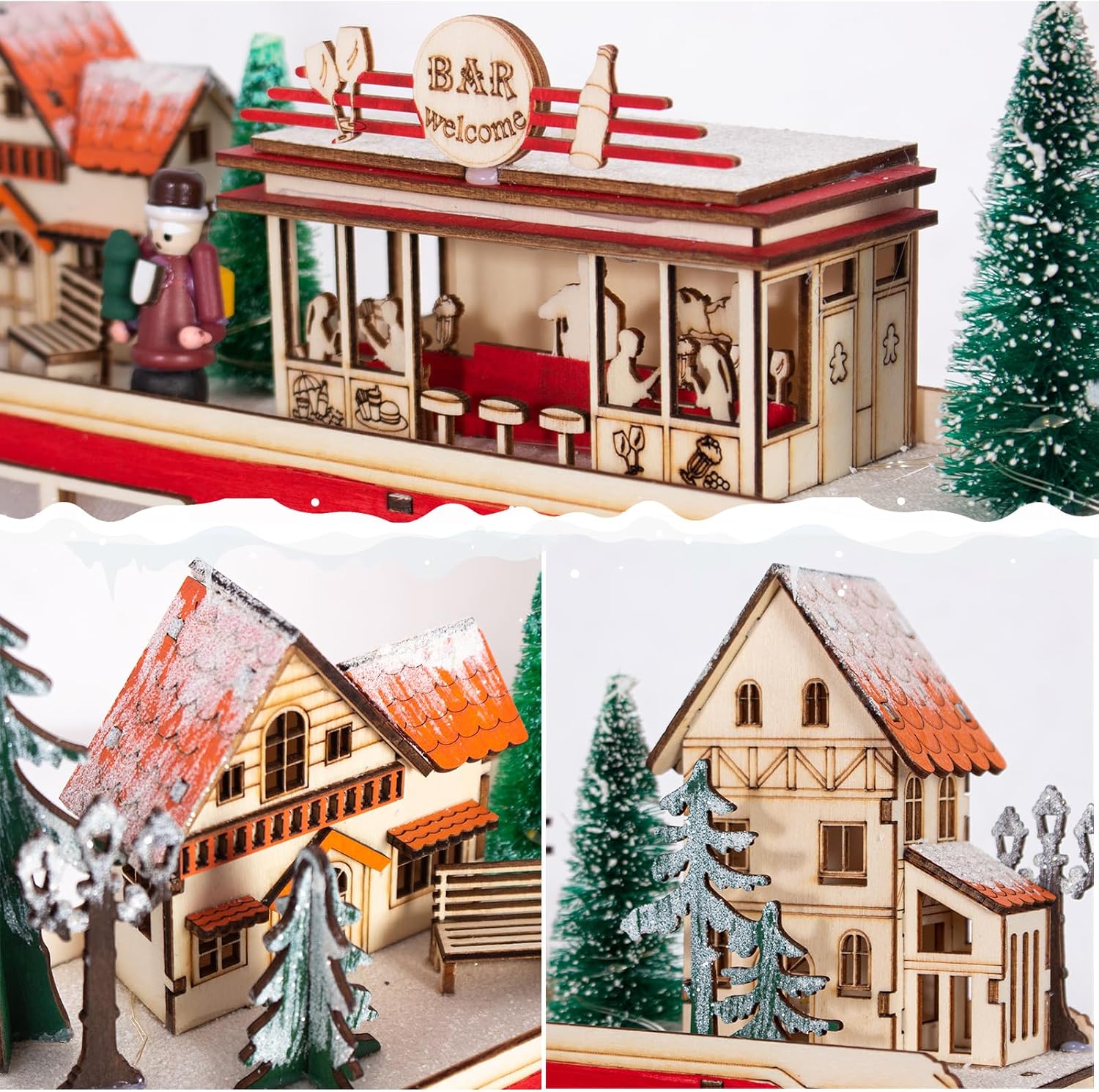 Lichtgevende adventskalender met 24 lades — 4