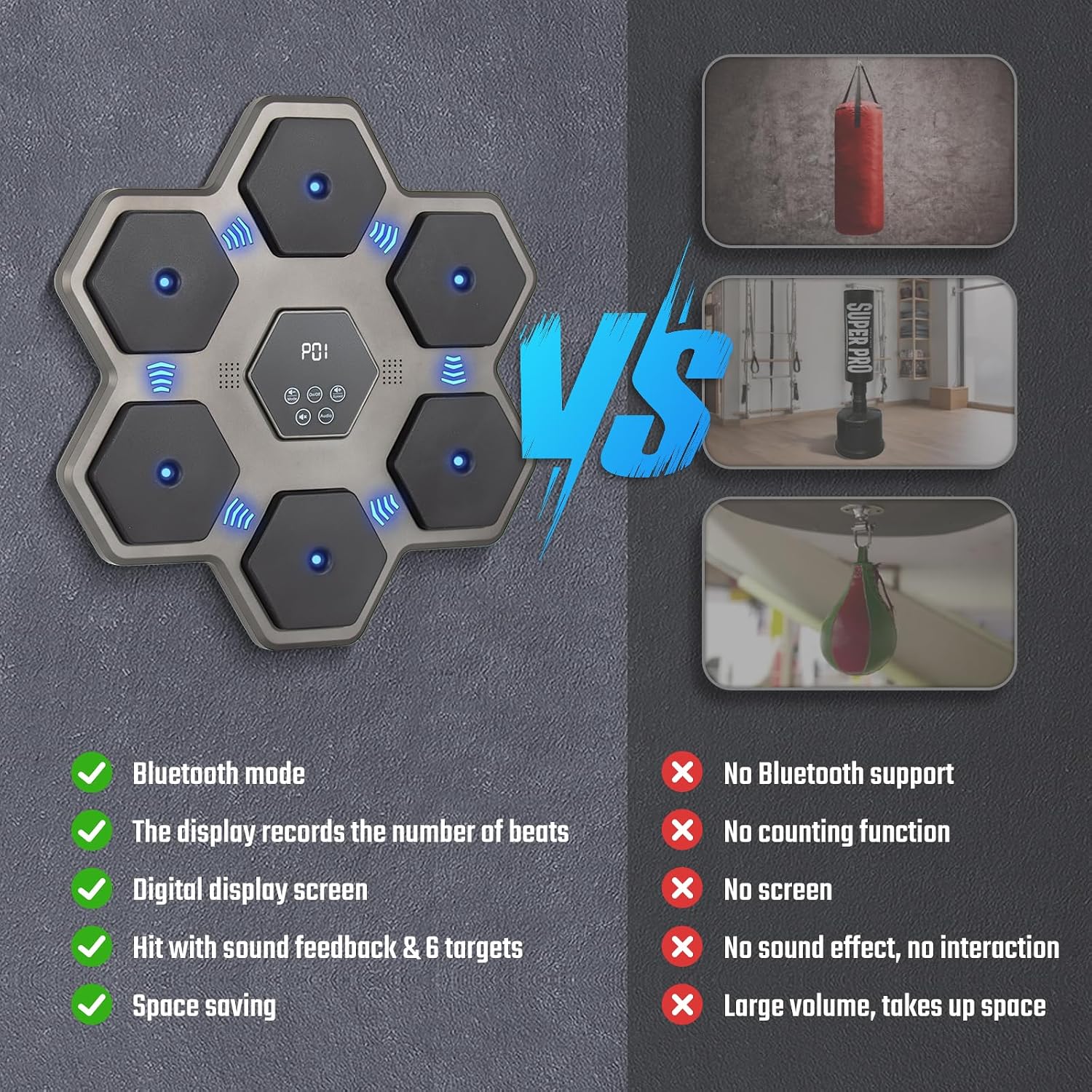 Boksmachine Hexa 45 cm – reflexen — 6