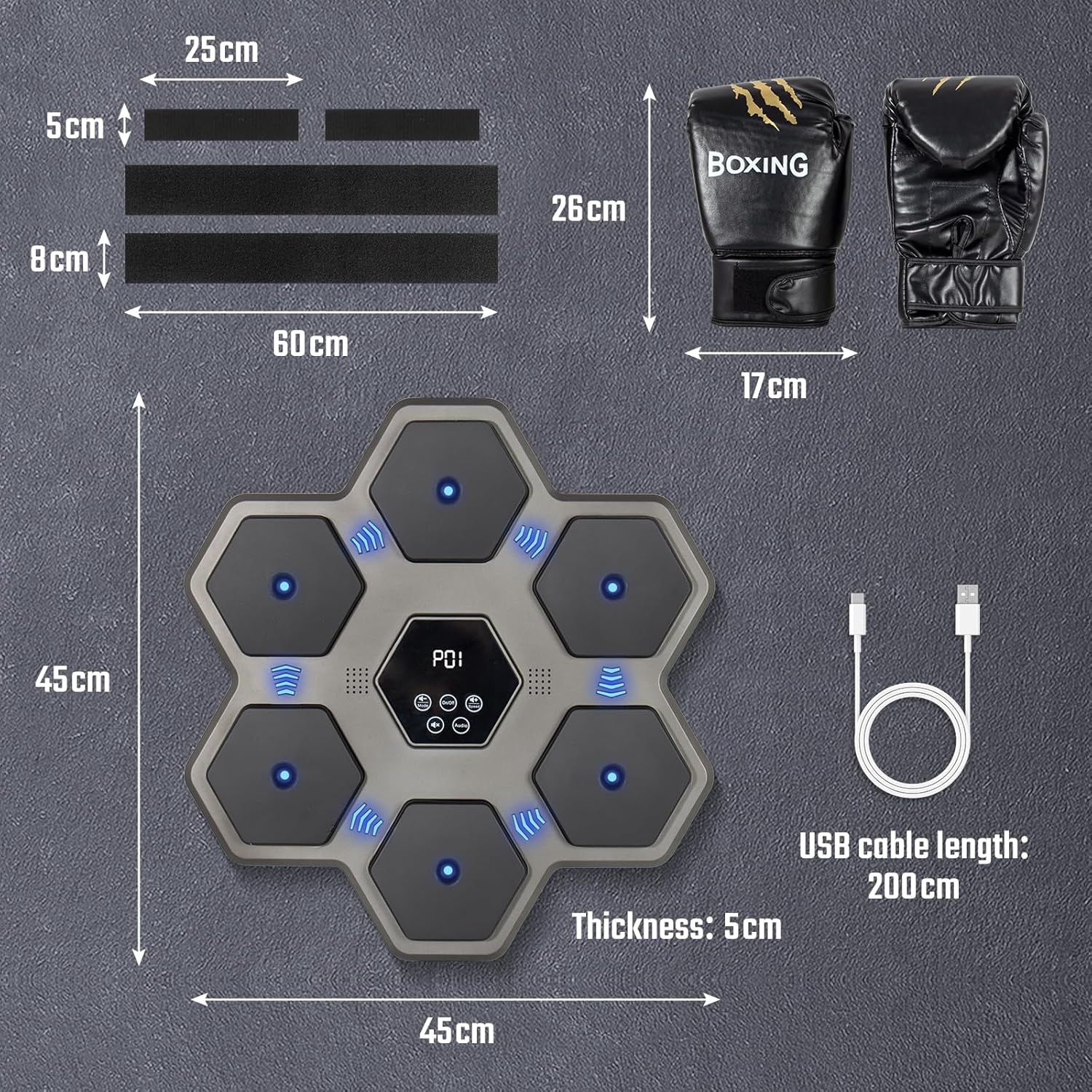 Boksmachine Hexa 45 cm – reflexen — 5