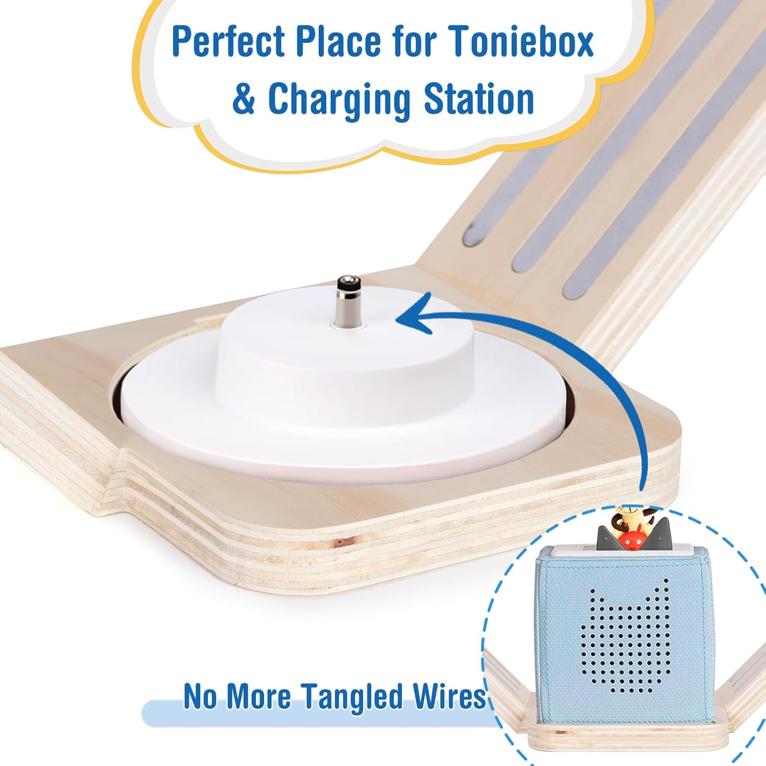 Witte magnetische Tonie-wandplank 35 cm — 4