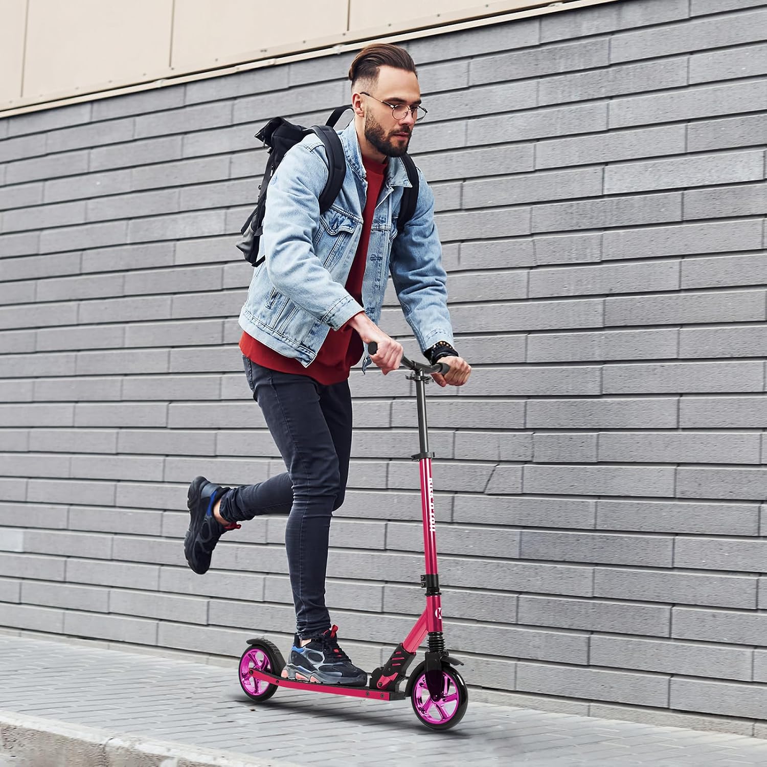 Step volwassenen roze, opvouwbaar 43 cm — 7