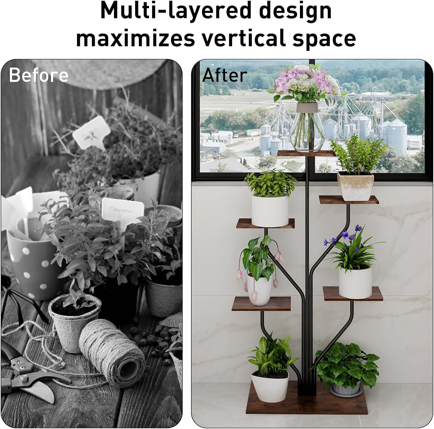 Plantenrek groot formaat – 5 niveaus — 4