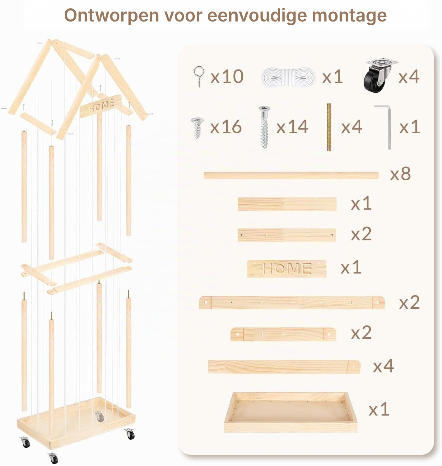 Speelgoedkist-alternatief, 2 niveaus, 164 cm — 7