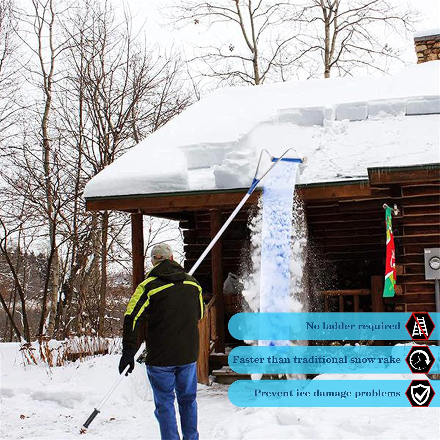 Sneeuwschep voor het dak – vanaf de grond — 5