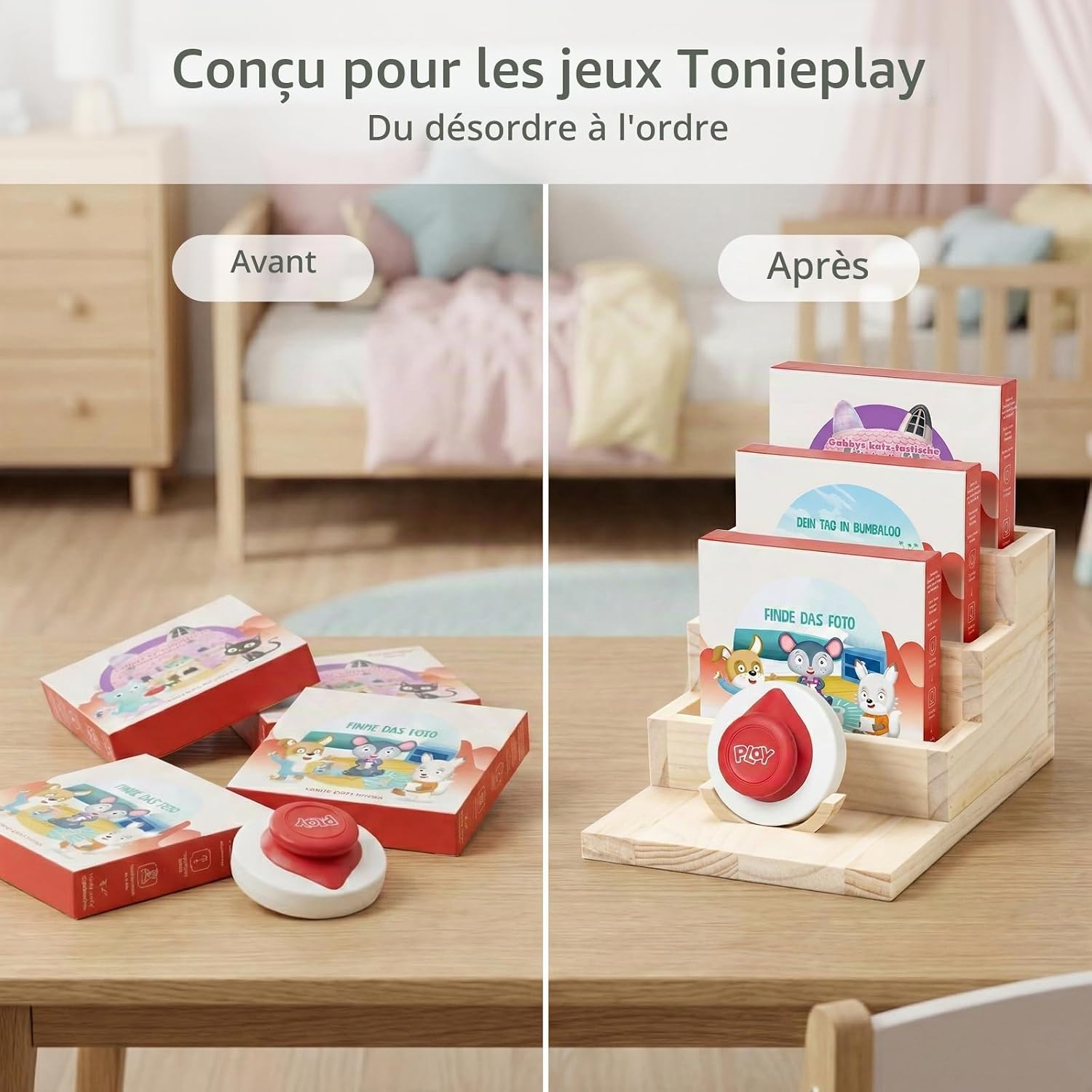 Speelgoed organizer Tonieplay met 4 niveaus — 6