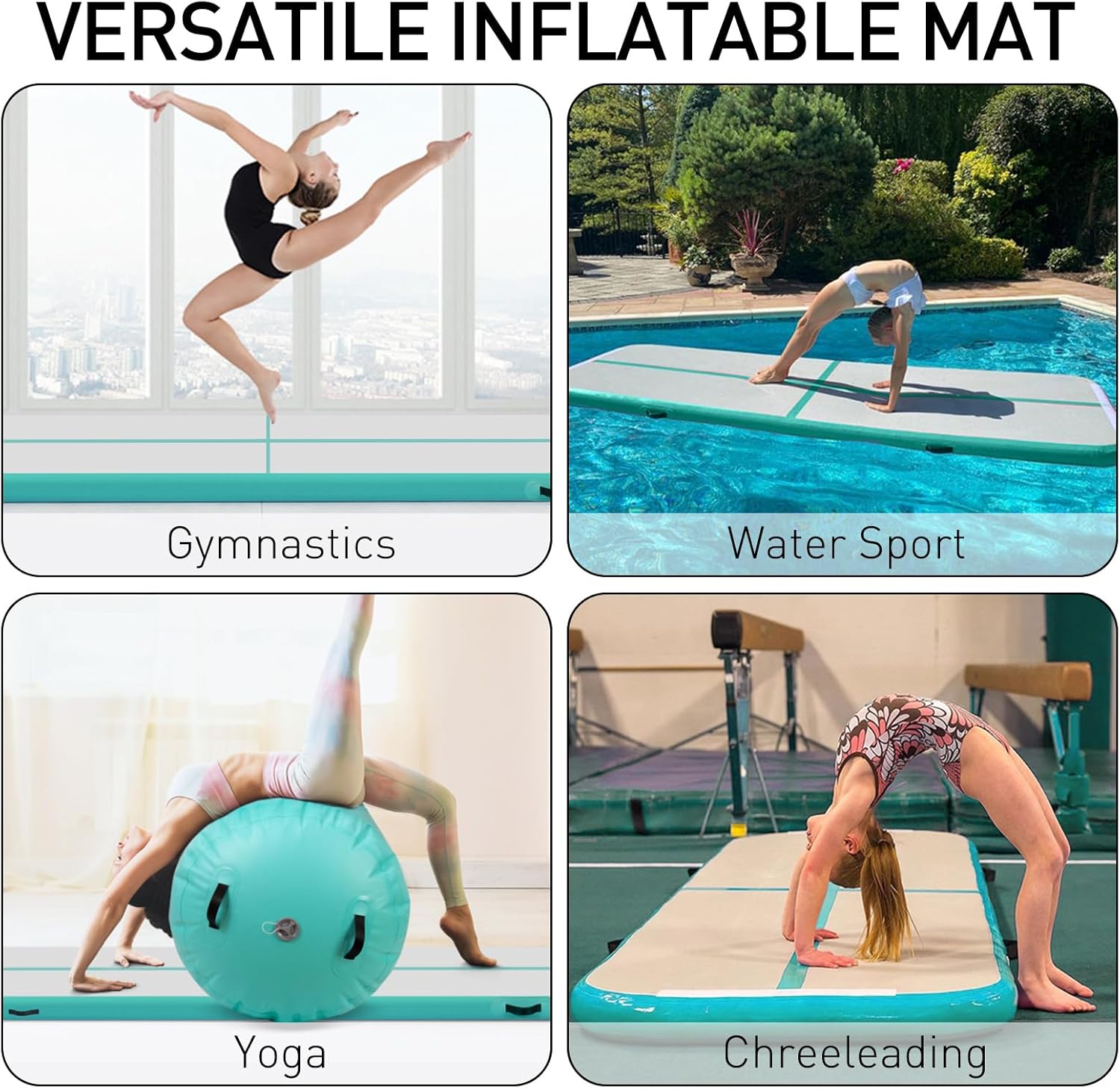 Turnmat 400 × 100 × 10 cm – groen — 7
