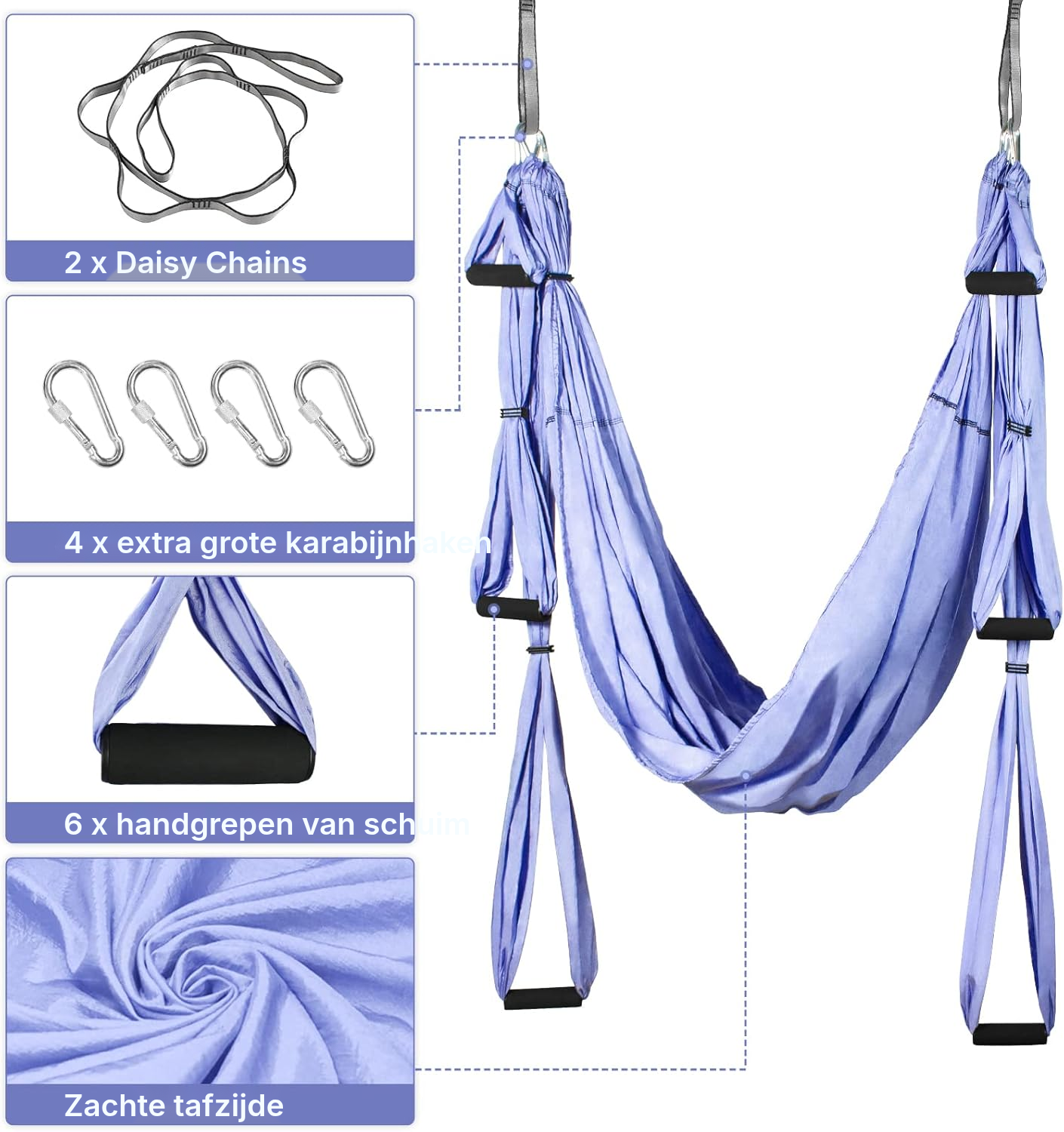Aerial yoga doek 220 × 130 cm — 2