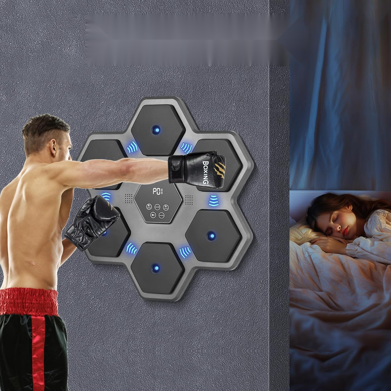 Elektroniczna tarcza bokserska Hexa 45 cm — 8