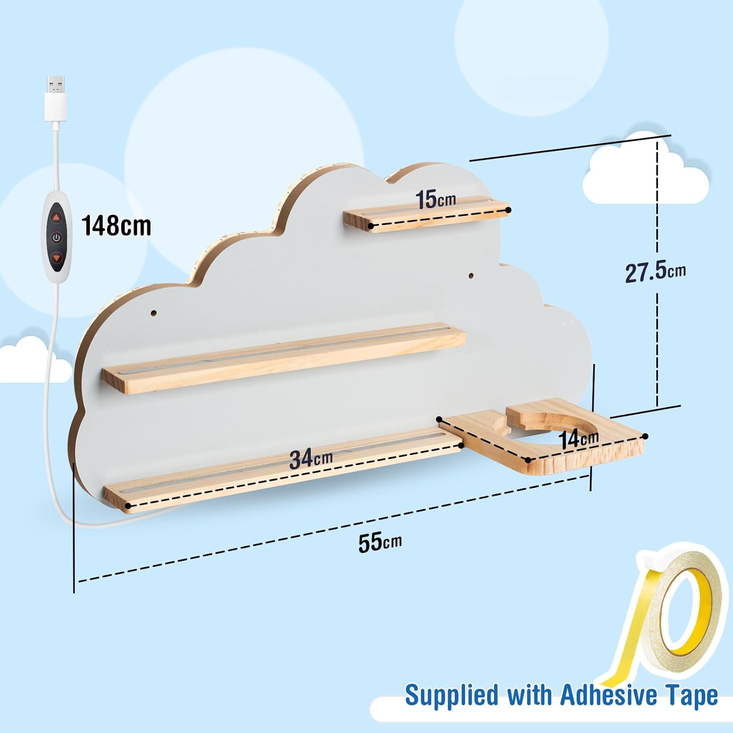 Półka na zabawki Toniebox 60 cm — 2
