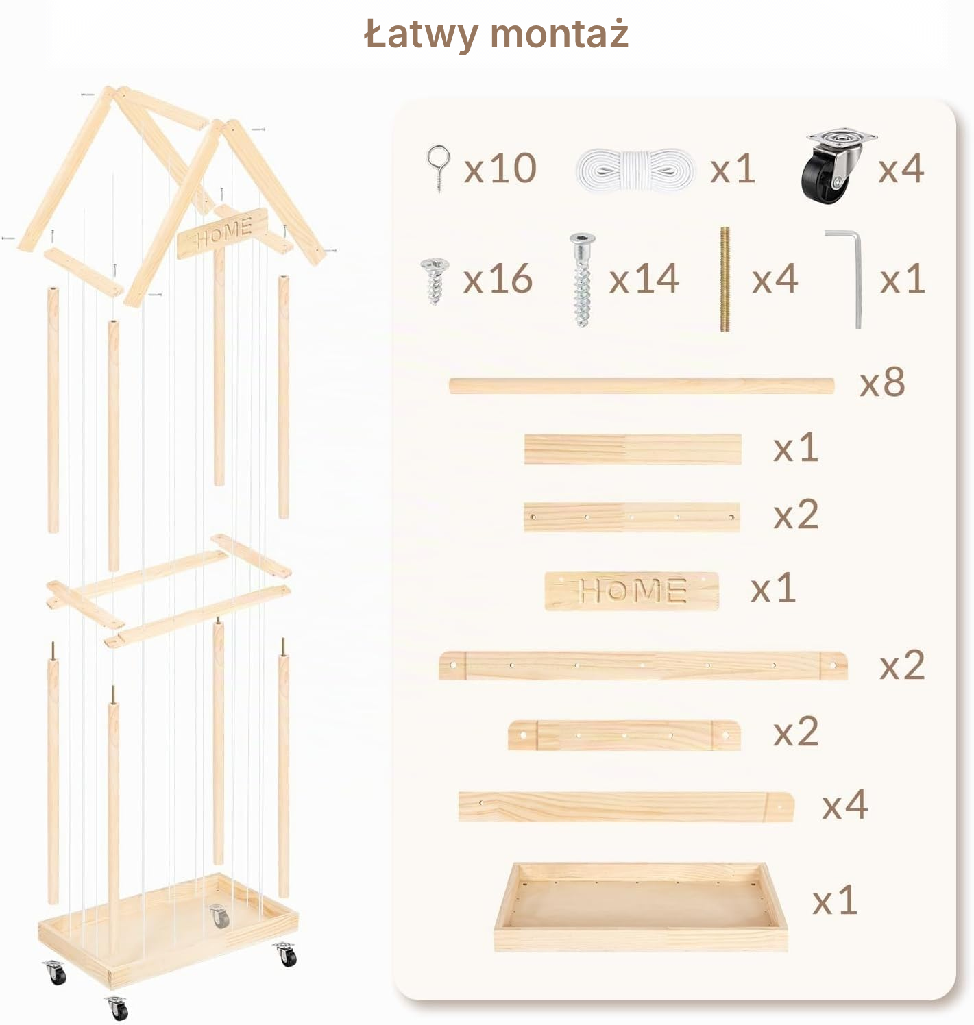Regał na zabawki – 2 poziomy, 164 cm — 7