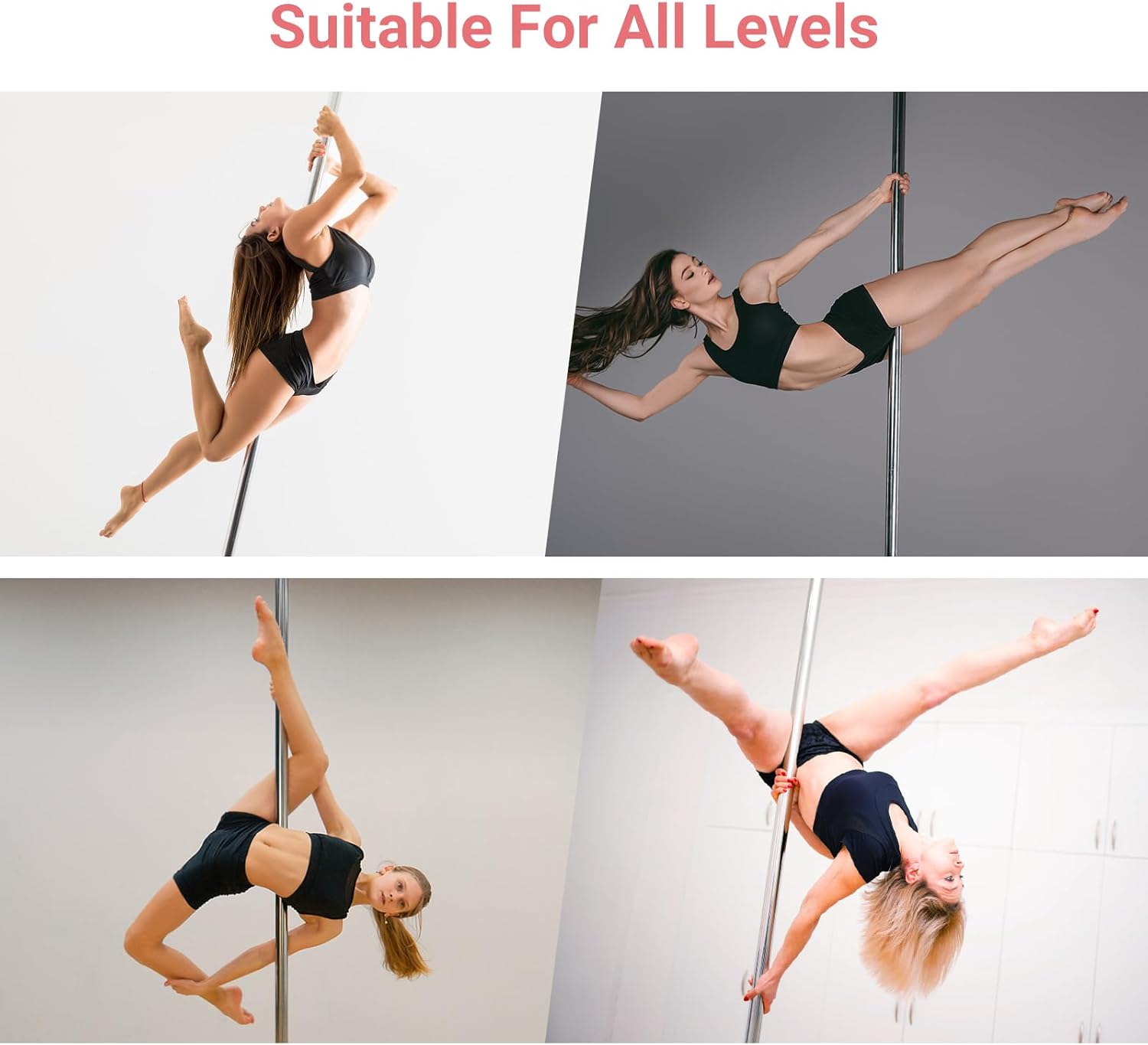 Rura do pole dance srebrna – aerial — 6