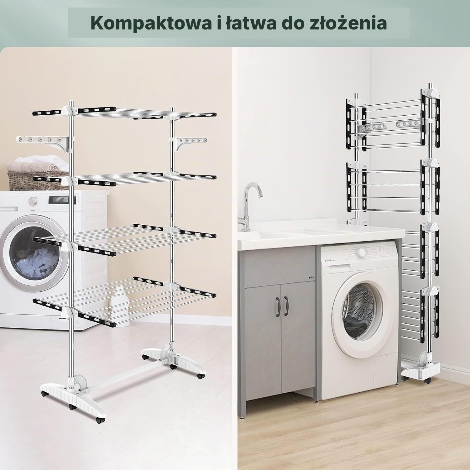 Suszarka na pranie pionowa 4 poziomy — 4
