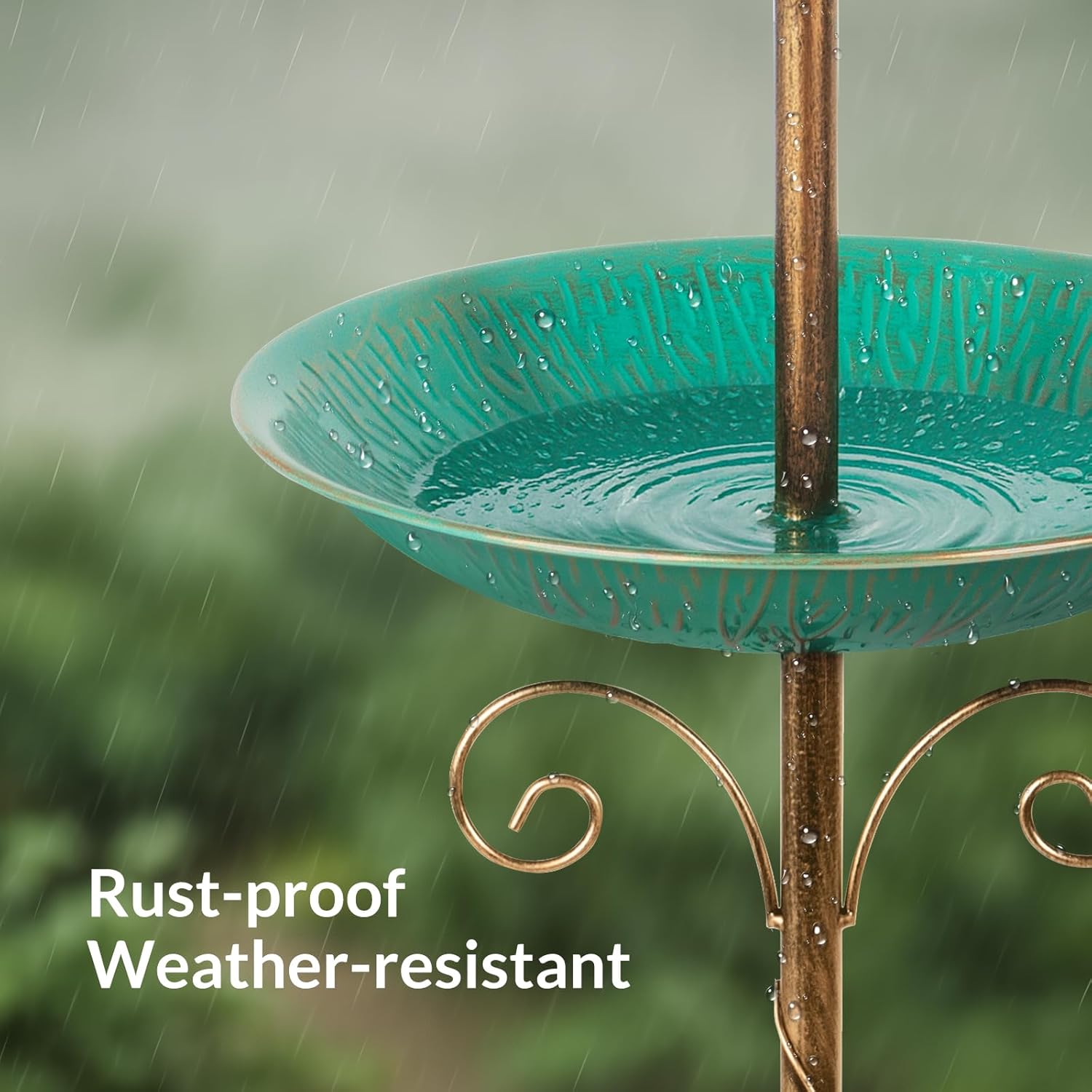 Bebedouro passaros 115 cm – 2 taças verdes — 3