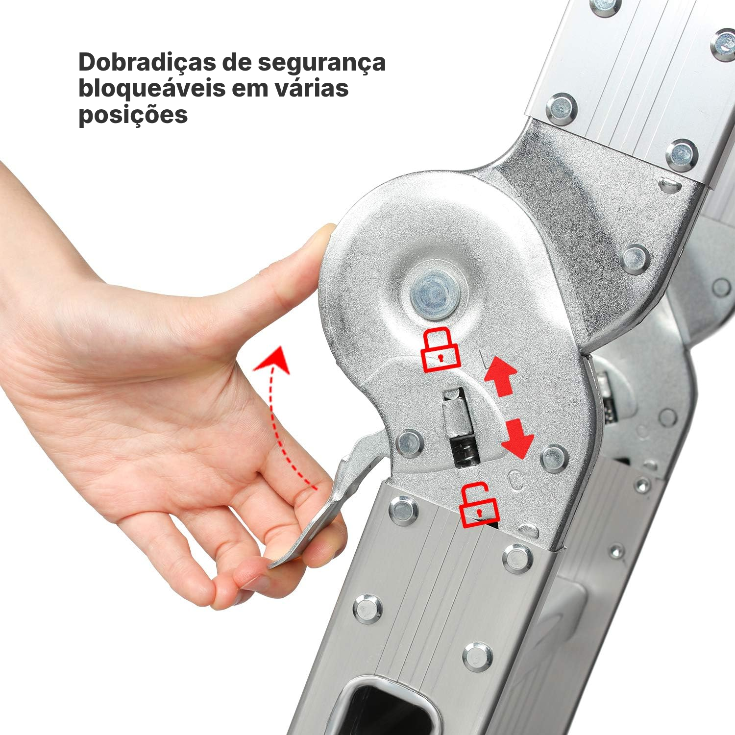 Escada de aluminio telescópica 6 em 1 até 478 cm — 3