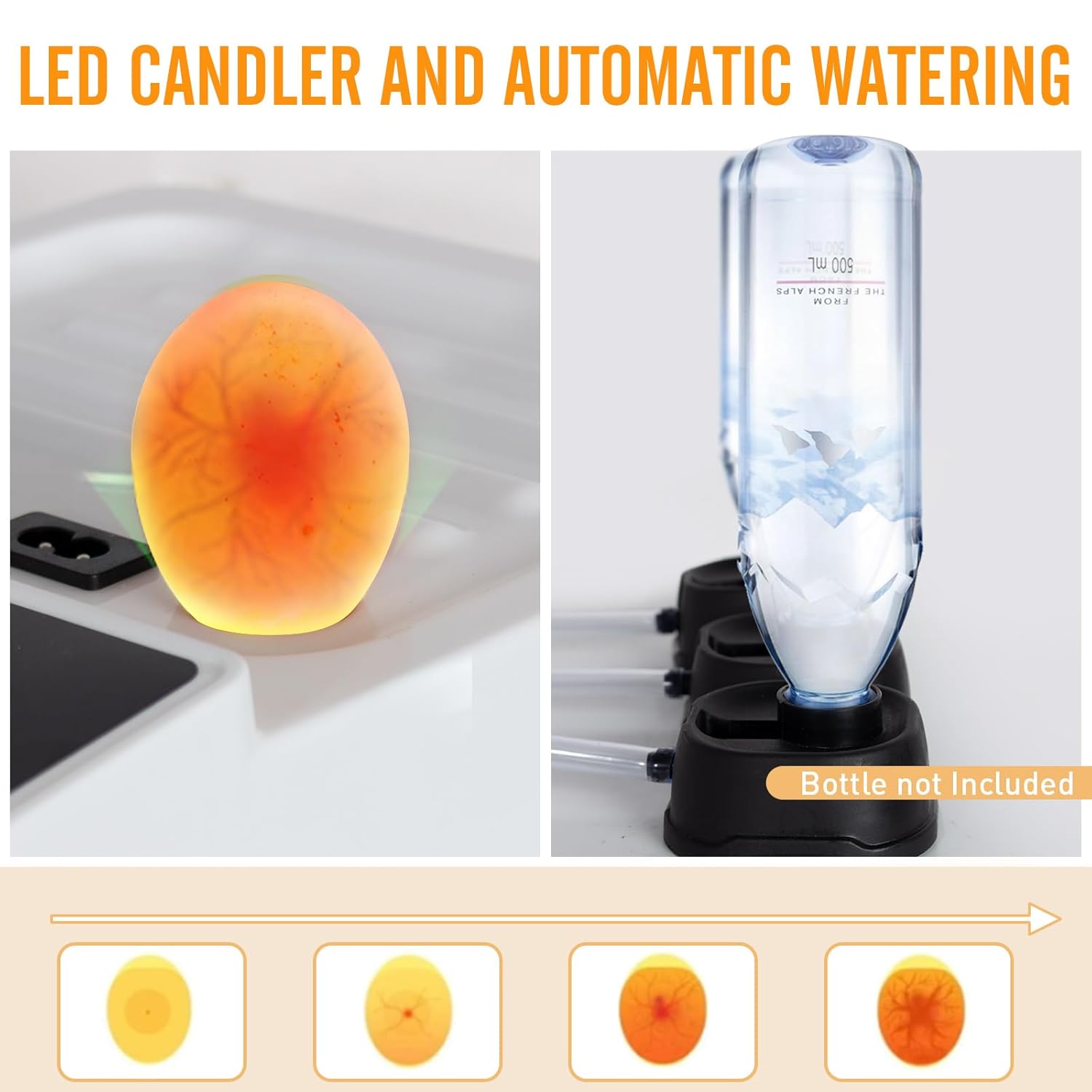 Incubadora de ovos automática 15 ovos LED — 4