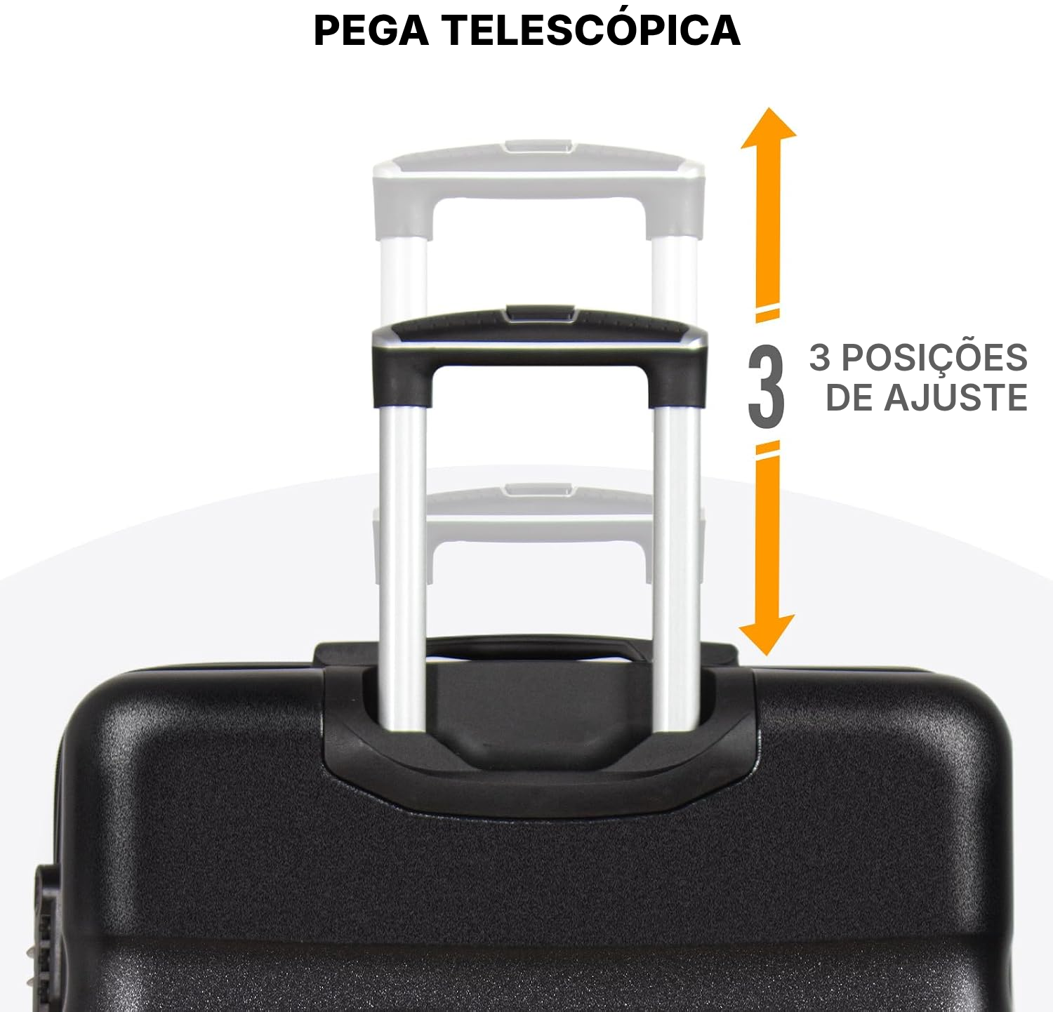 Bagagem TAP: mala rígida 78 cm preta, 80 L — 5