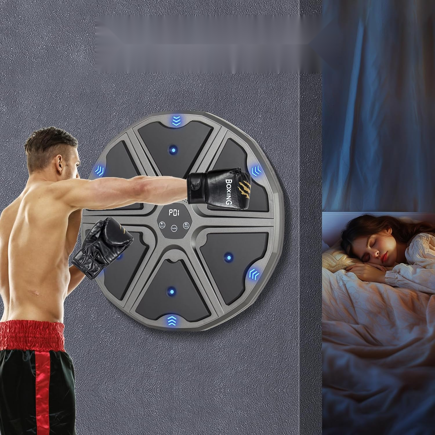 Máquina de boxe musical — treino boxe saco — 8