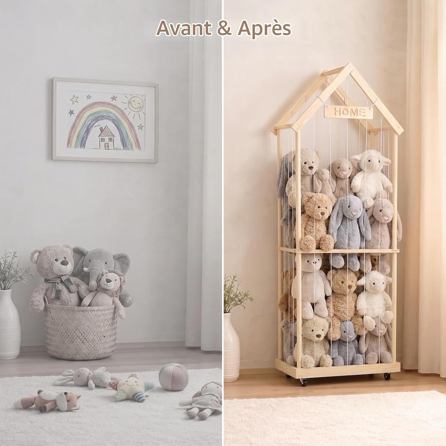 Arrumação brinquedos – 2 níveis, 164 cm — 6