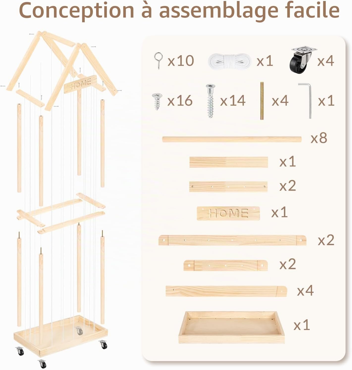 Arrumação brinquedos – 2 níveis, 164 cm — 7