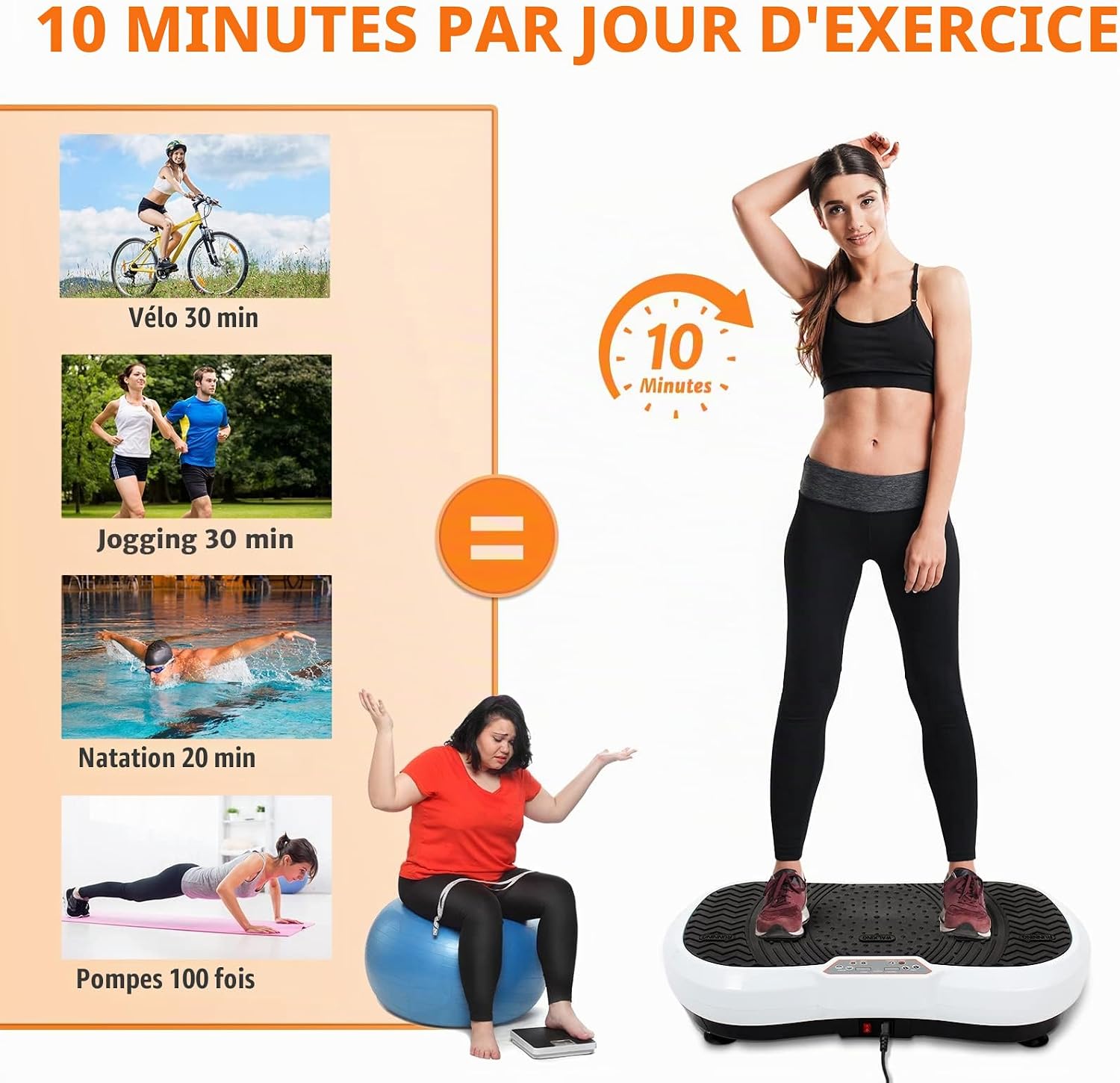 Plataforma vibratória fitness em casa — 3