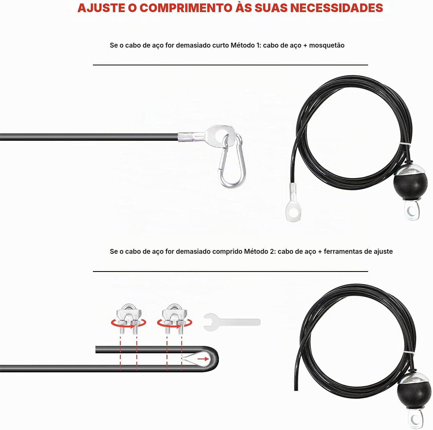 Polia musculação — tiragem doméstica ajustável — 6