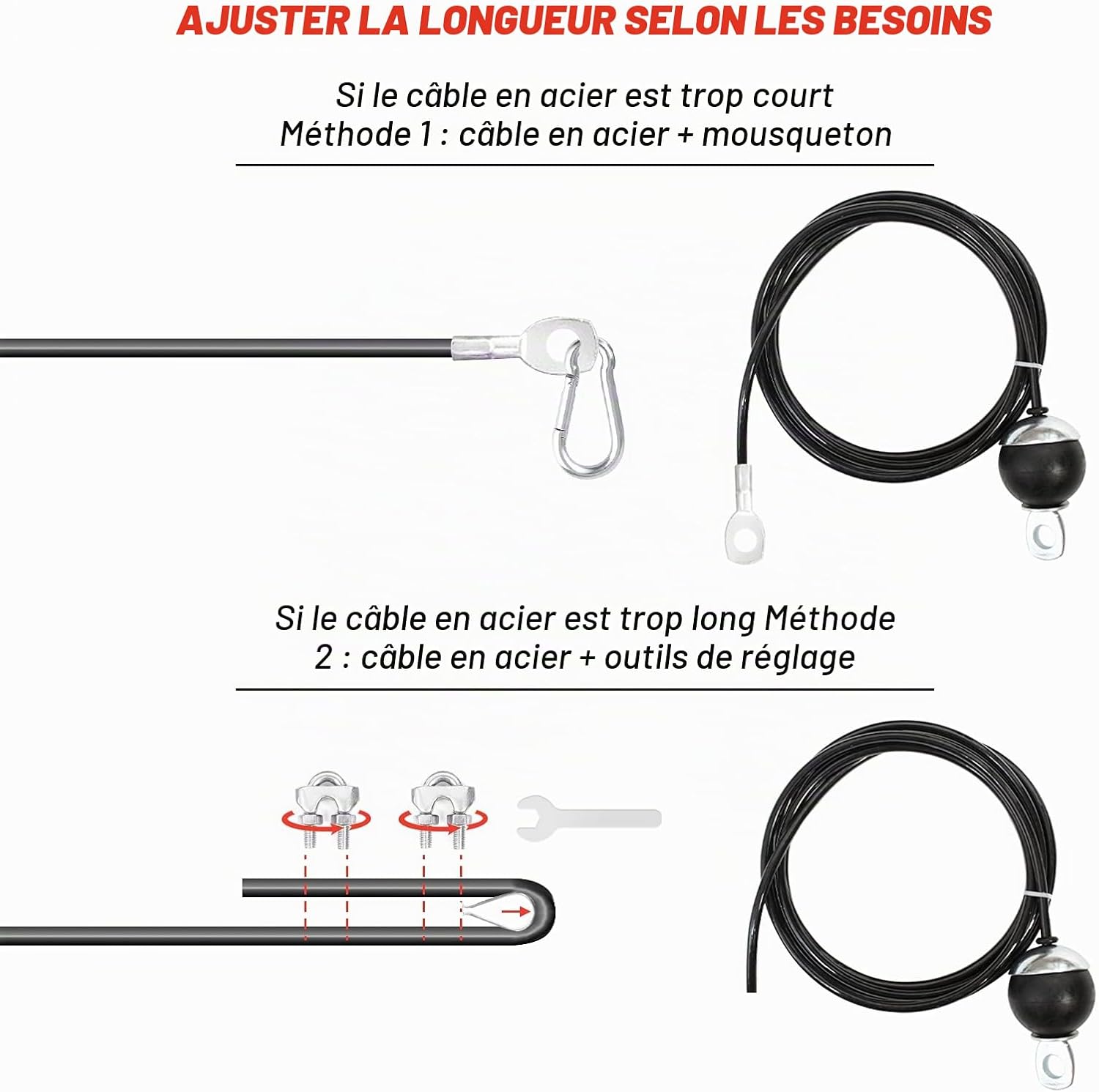 Polia musculação — tiragem doméstica ajustável — 6