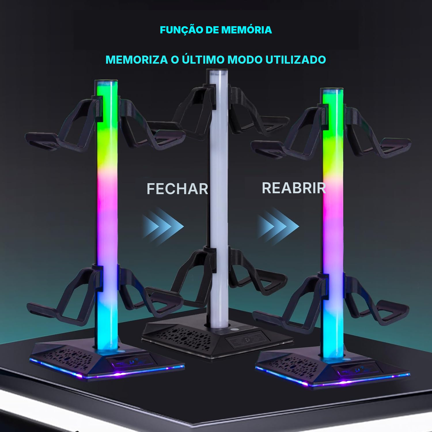 Suporte para fones RGB para gaming — 5