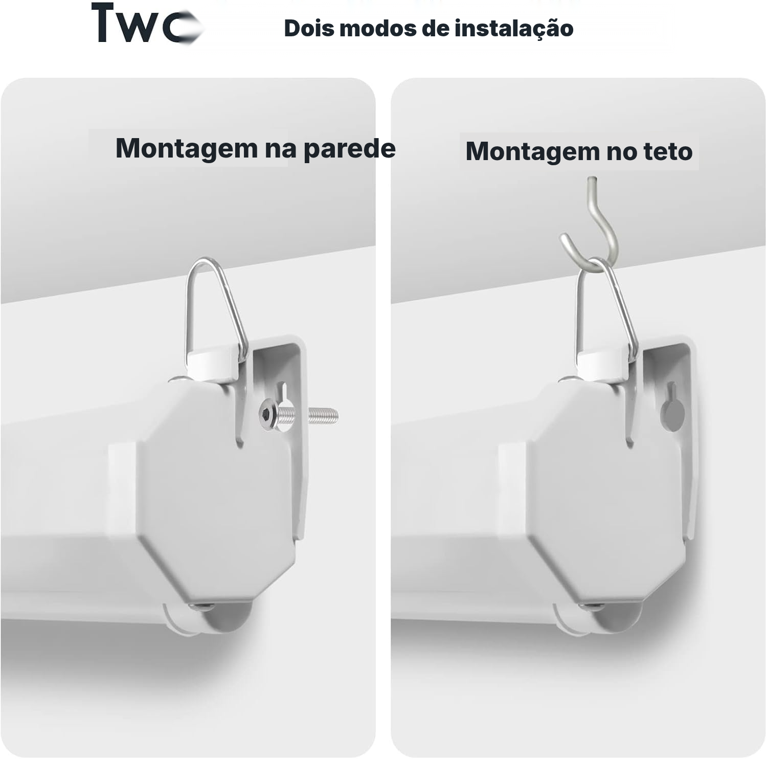 Tela do projetor retrátil – imagem enquadrada — 3