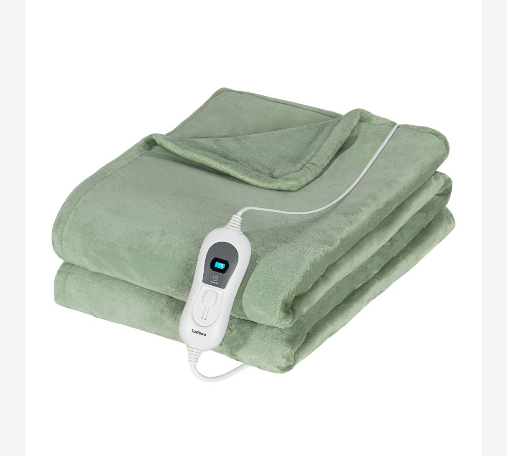 Heated Blanket Throw (green)