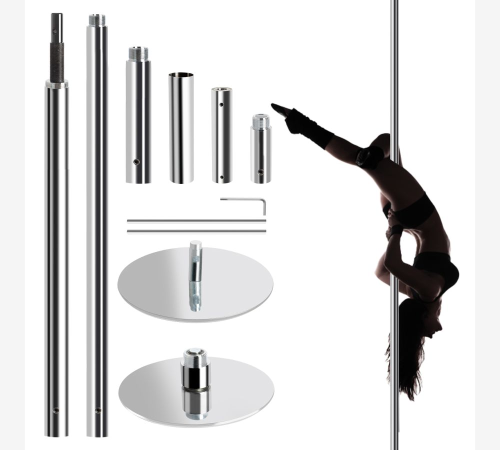 Leogreen Barra Pole Dance, Altura Ajustable de 222,5-280 cm